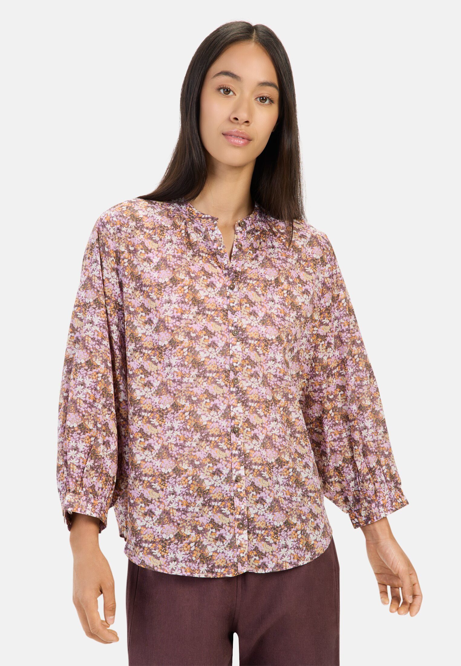 Langarmbluse mit Allover Print