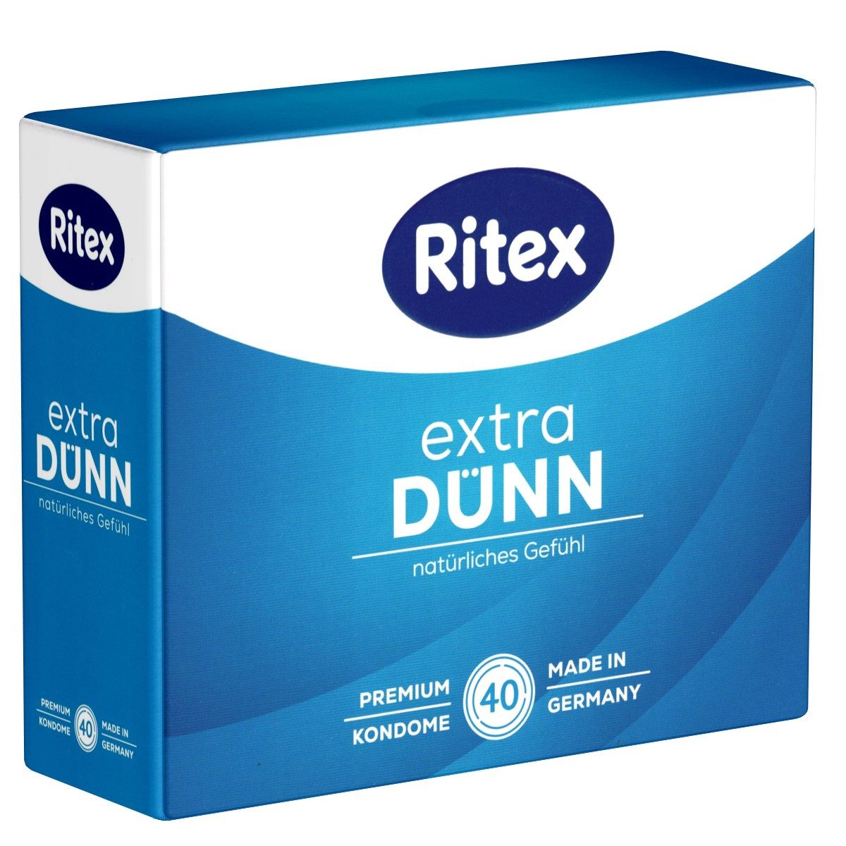 Ritex Презервативы Extra dünn - Natürliches Gefühl Packung mit, 40 St., besonders dünne Презервативы mit angenehmen Geruch