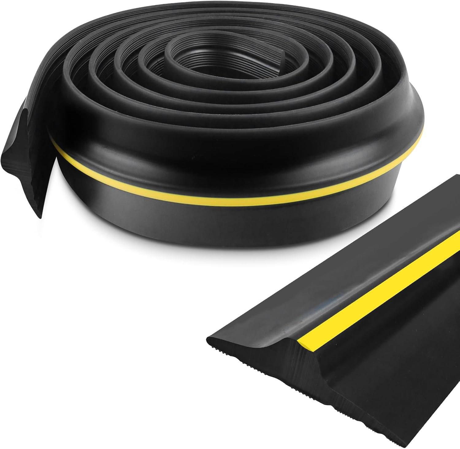BlingBin Türdichtband Wetterfeste Garagentor-Schwellendichtung aus Gummi, (1er Set, 1-St., 80 mm × 18 mm × 9FT), DIY Bodenabdichtung gegen Wasser und Staub für trockene Garagen