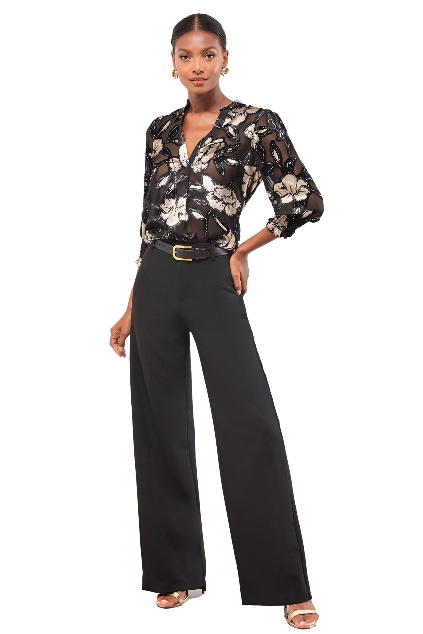 LIPSY Hemdbluse Lipsy Hemd mit Grandad-Kragen und Print, Regular (1-tlg) günstig online kaufen