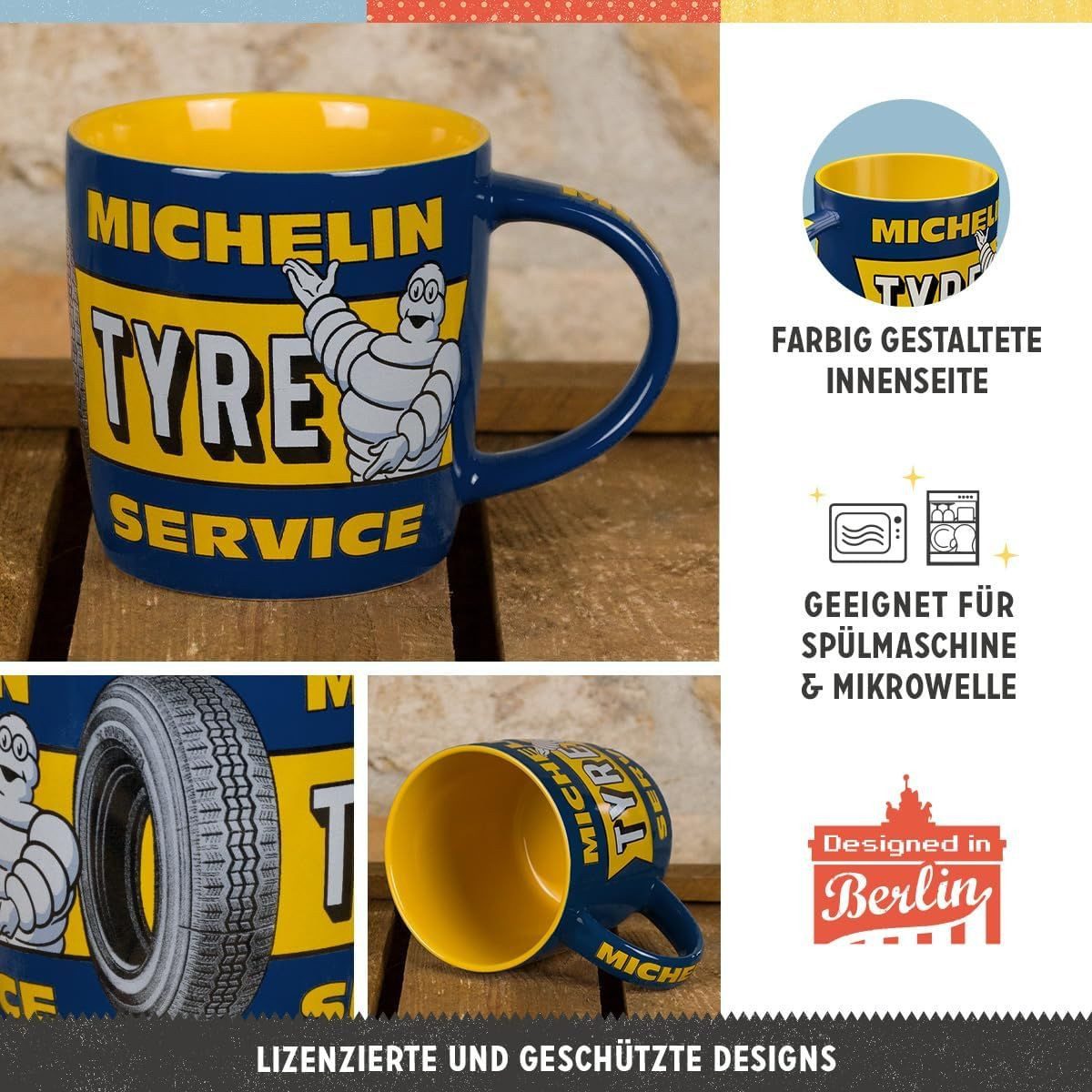Nostalgic-Art Tasse Kaffeetasse - Michelin - Tyre Service