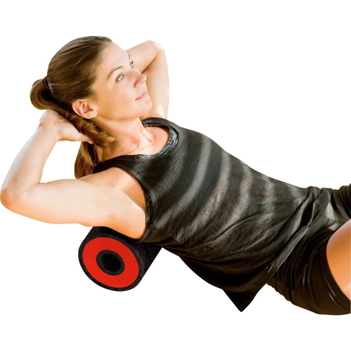 Deuser-Sports Massagerolle »Yogarolle Pilatesrolle Faszienrolle Rolle  Pilates«, schwarz rot 32 x 16 cm