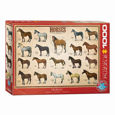 EUROGRAPHICS Puzzle Pferde, 1000 Puzzleteile