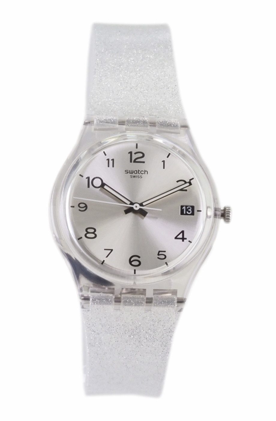 Swatch Quarzuhr Swatch Damen Quarz Uhr GM416C Gent Silverblush X50, (Schwarz)