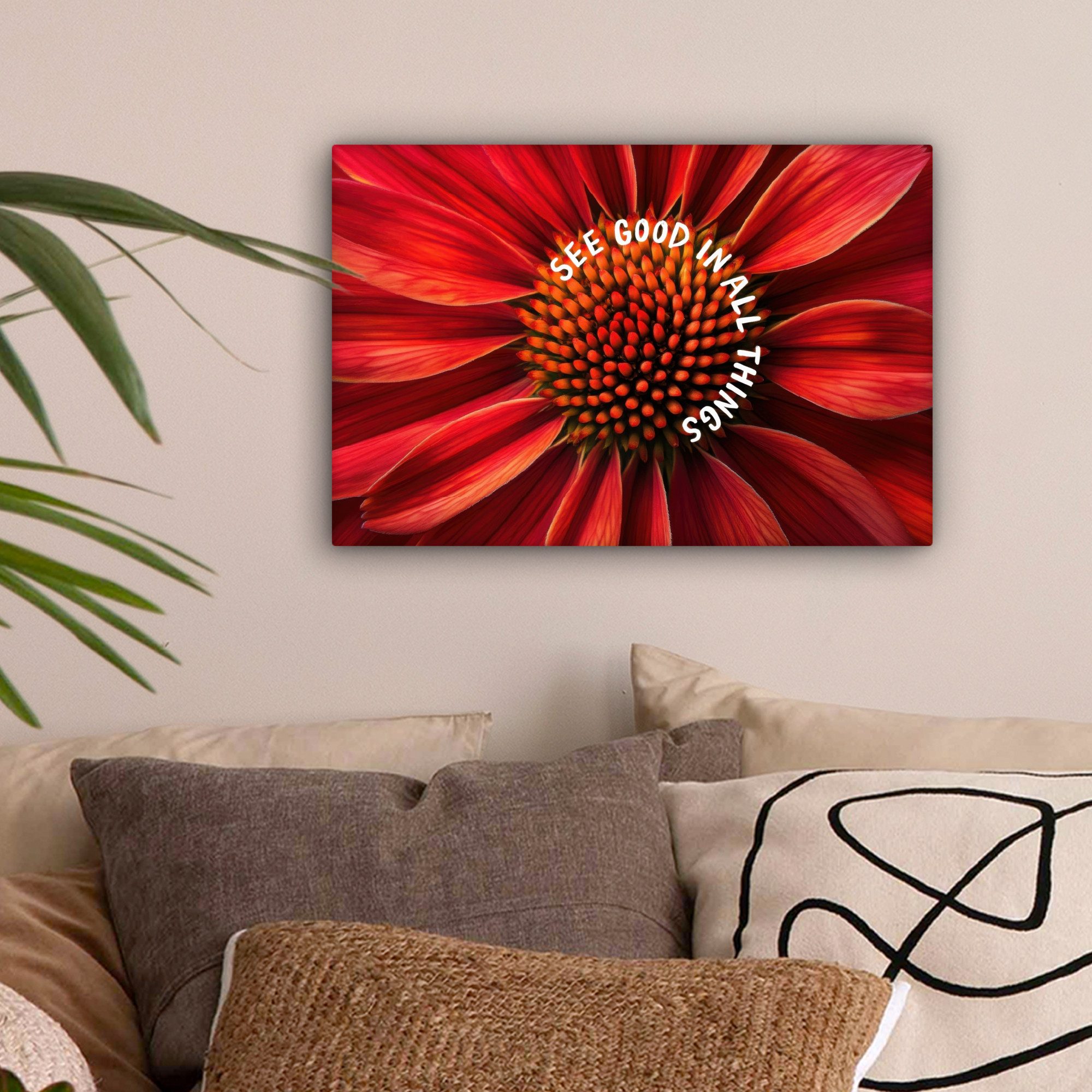 OneMillionCanvasses® Leinwandbild Nahaufnahme - Blume - günstig online kaufen