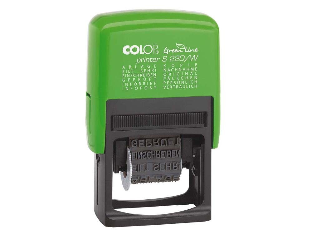 COLOP Stempel Colop Stempel Green Line 'S220' mit 12 Texten