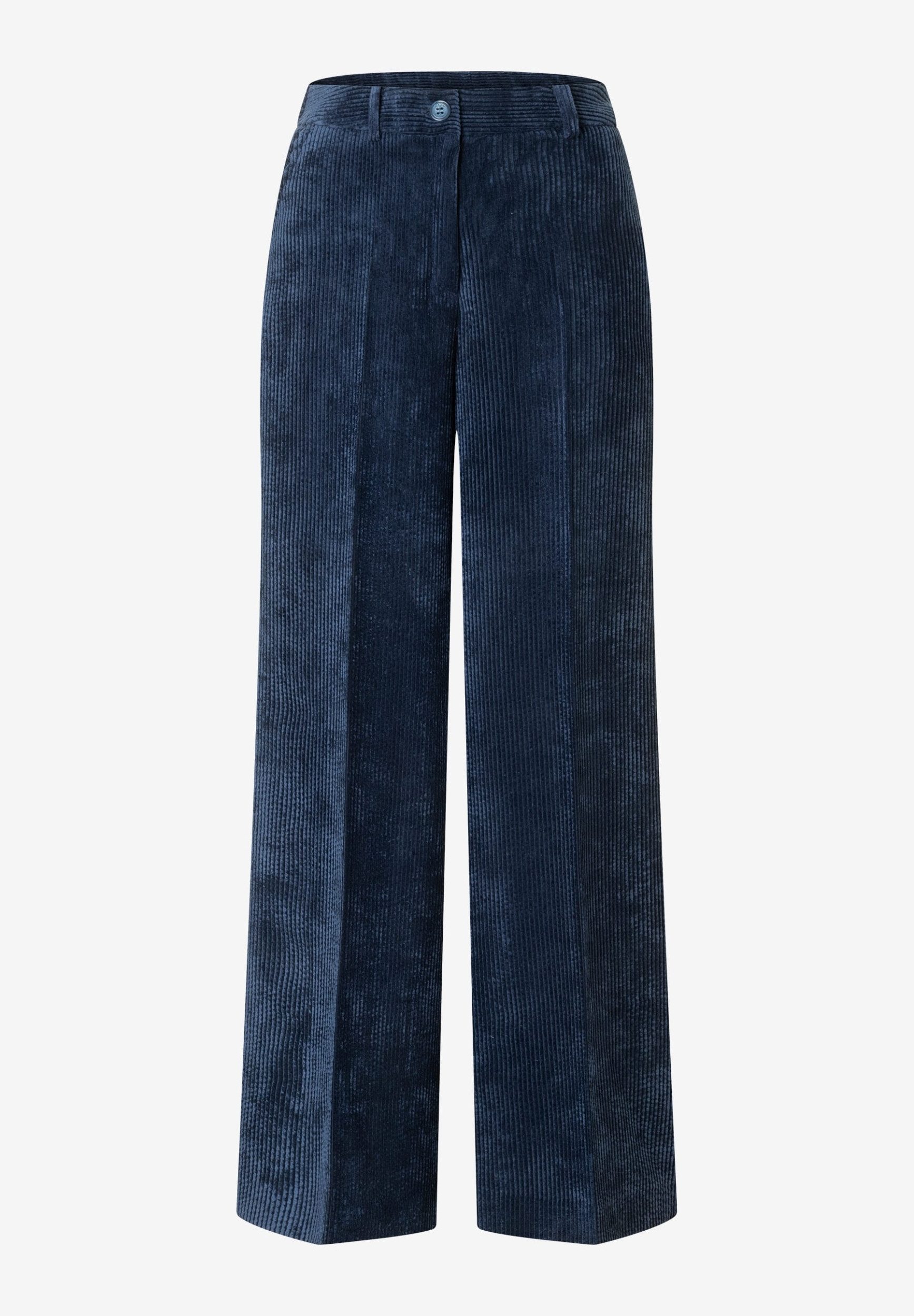 MORE&MORE Hemdbluse Soft Corduroy Wide Leg Pants classic blue