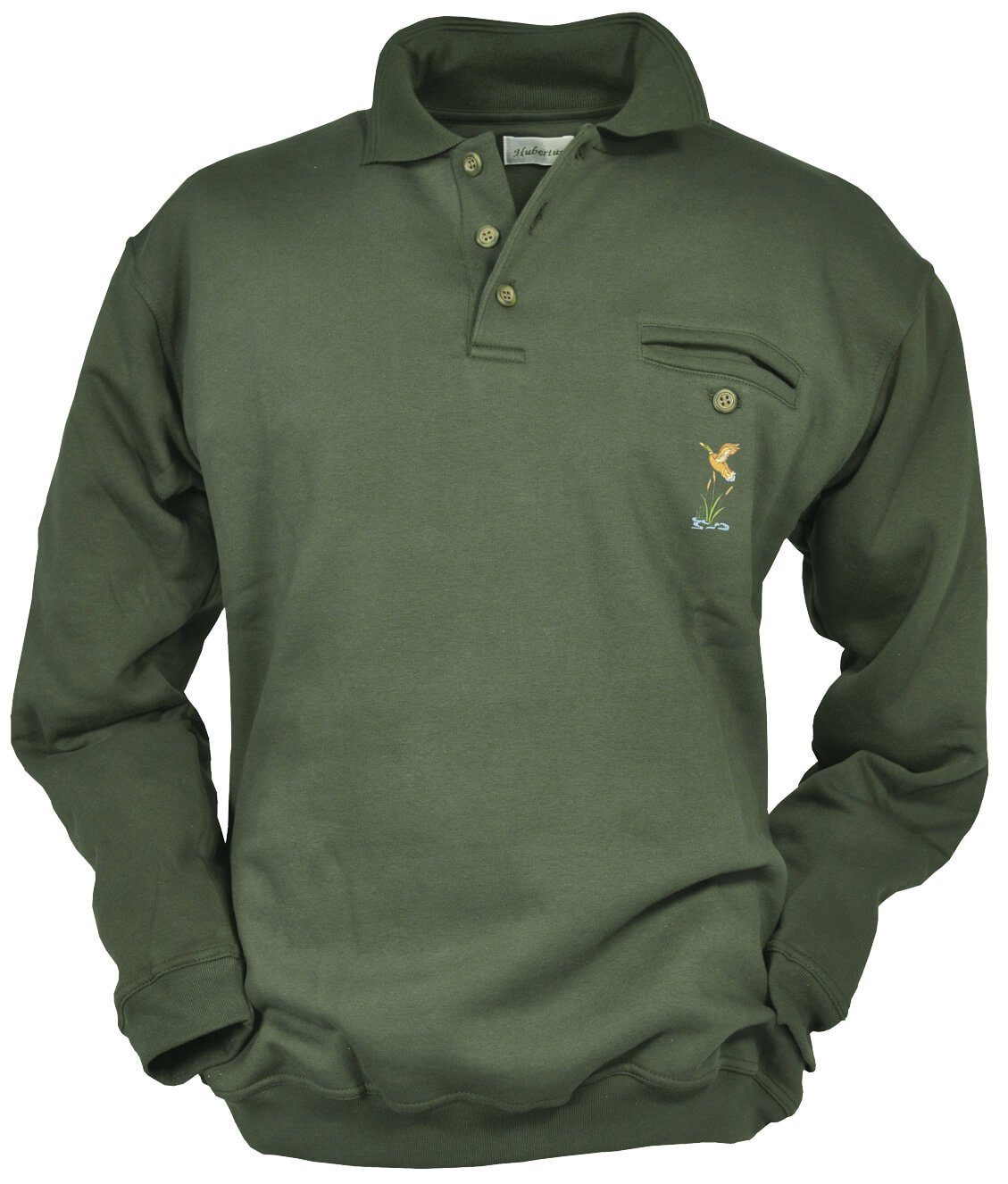 Hubertus® Hunting Sweater Jagdsweater mit Motiv günstig online kaufen