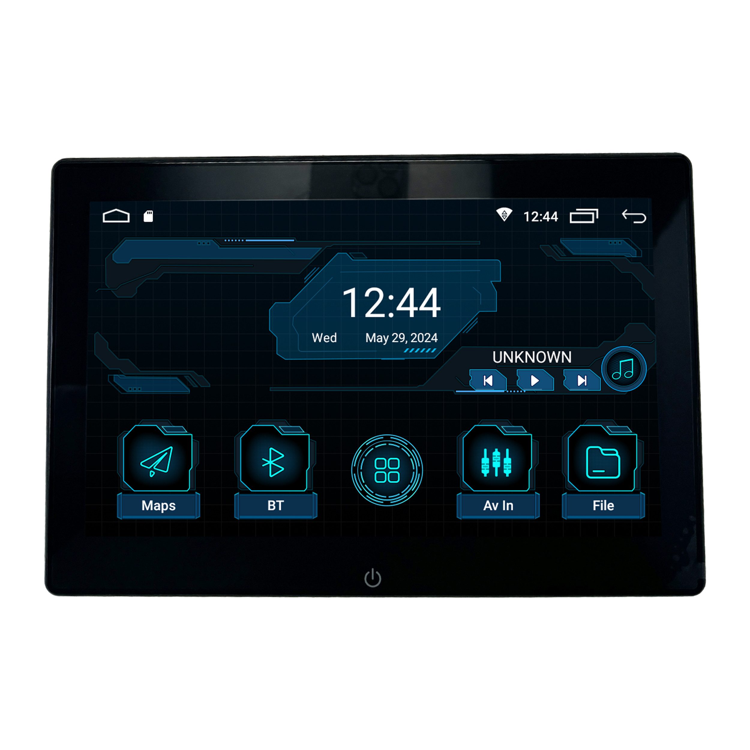 TAFFIO Unil Auto Kopfstützen Monitor 10" Touchscreen Android Bluetooth WiFi Navigationsgerät