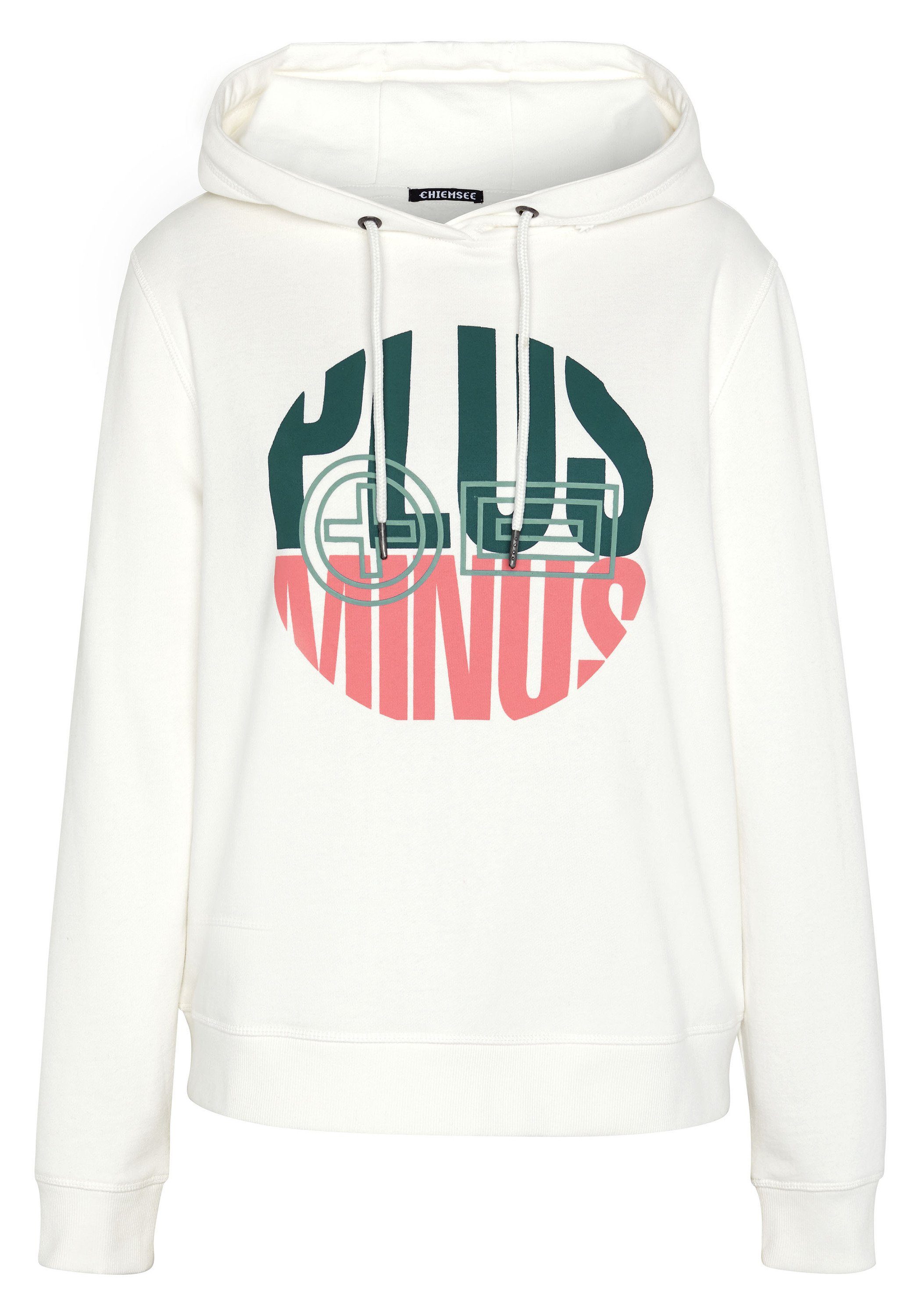 Chiemsee Kapuzensweatjacke Kapuzenpullover im angesagten PlusMinus-Design günstig online kaufen