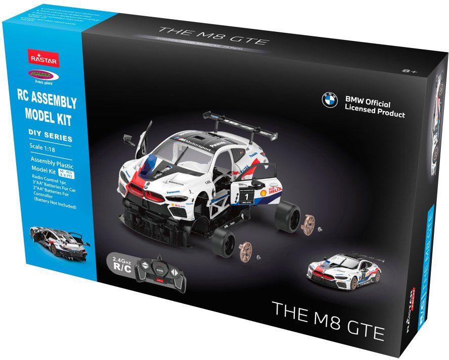 Image of Jamara - BMW M8 GTE 1:18 weiß 24GHz Bausatz