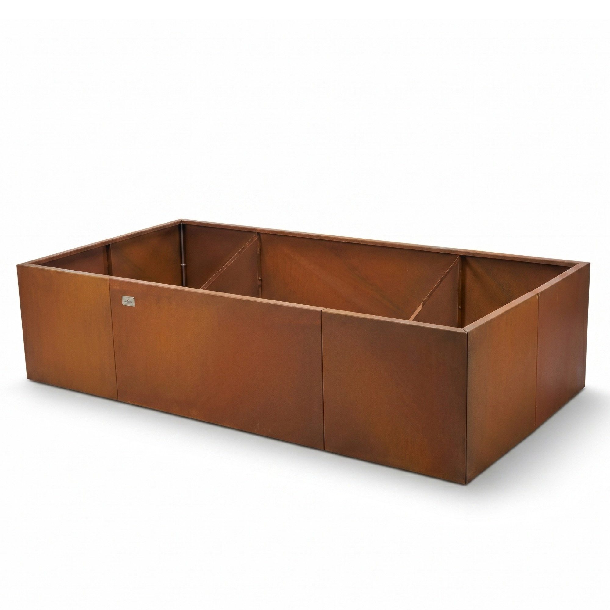 osoltus Hochbeet-Profil osoltus Pflanzkübel Hochbeet 200x100x43cm Corten-Stahl Schilfgras