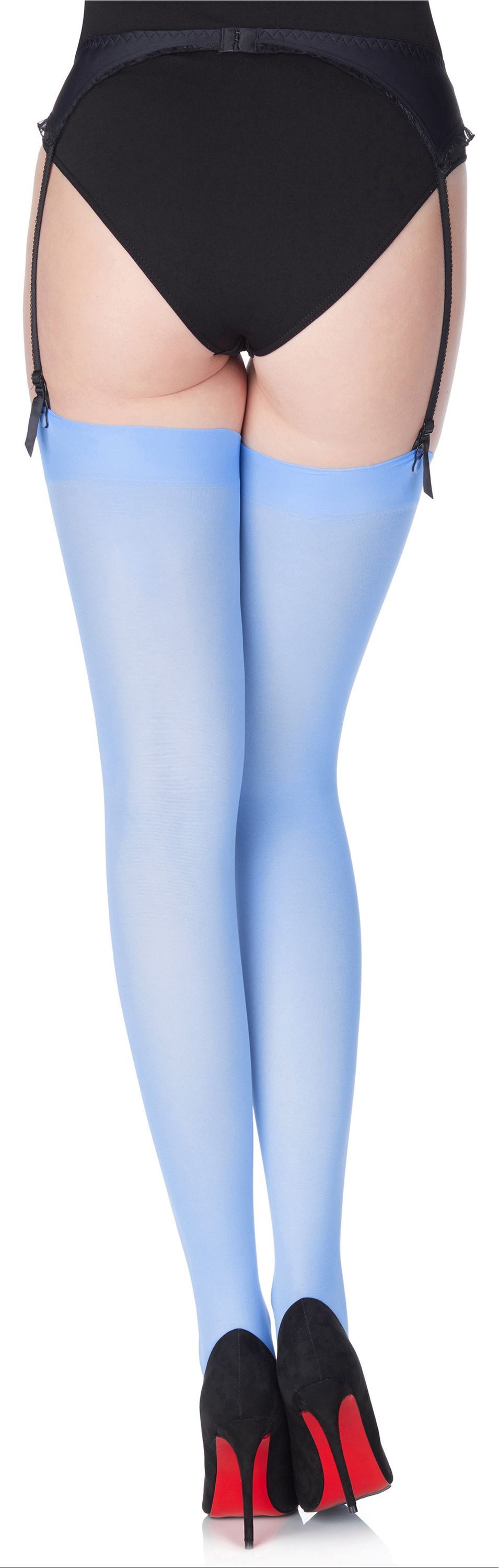 Merry Style Strapsstrümpfe Damen Mikrofaser Strapsstrümpfe MS 799 40 DEN elastischer Bund