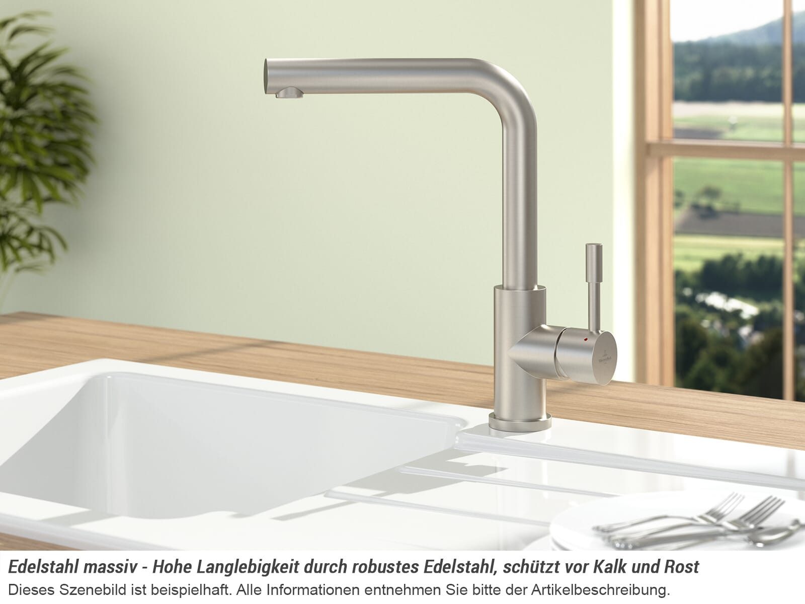 Thumbnail - Villeroy & Boch Küchenarmatur (1-St) 9668 01 LC, keramische Dichtungen