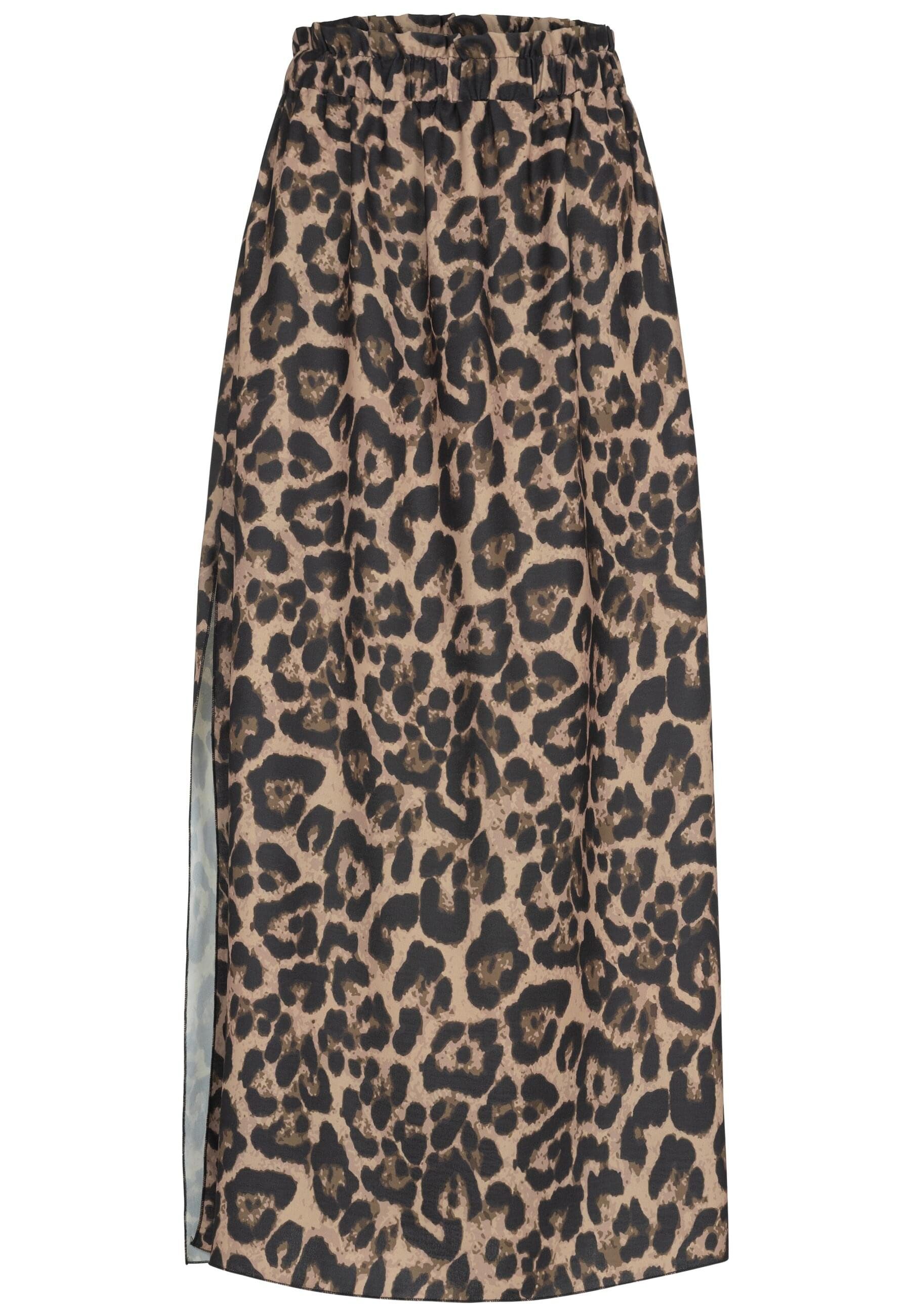 CLOUD 5IVE Sommerrock CLOUD 5IVE Maxi Skirt with side slit and leo print (1 günstig online kaufen