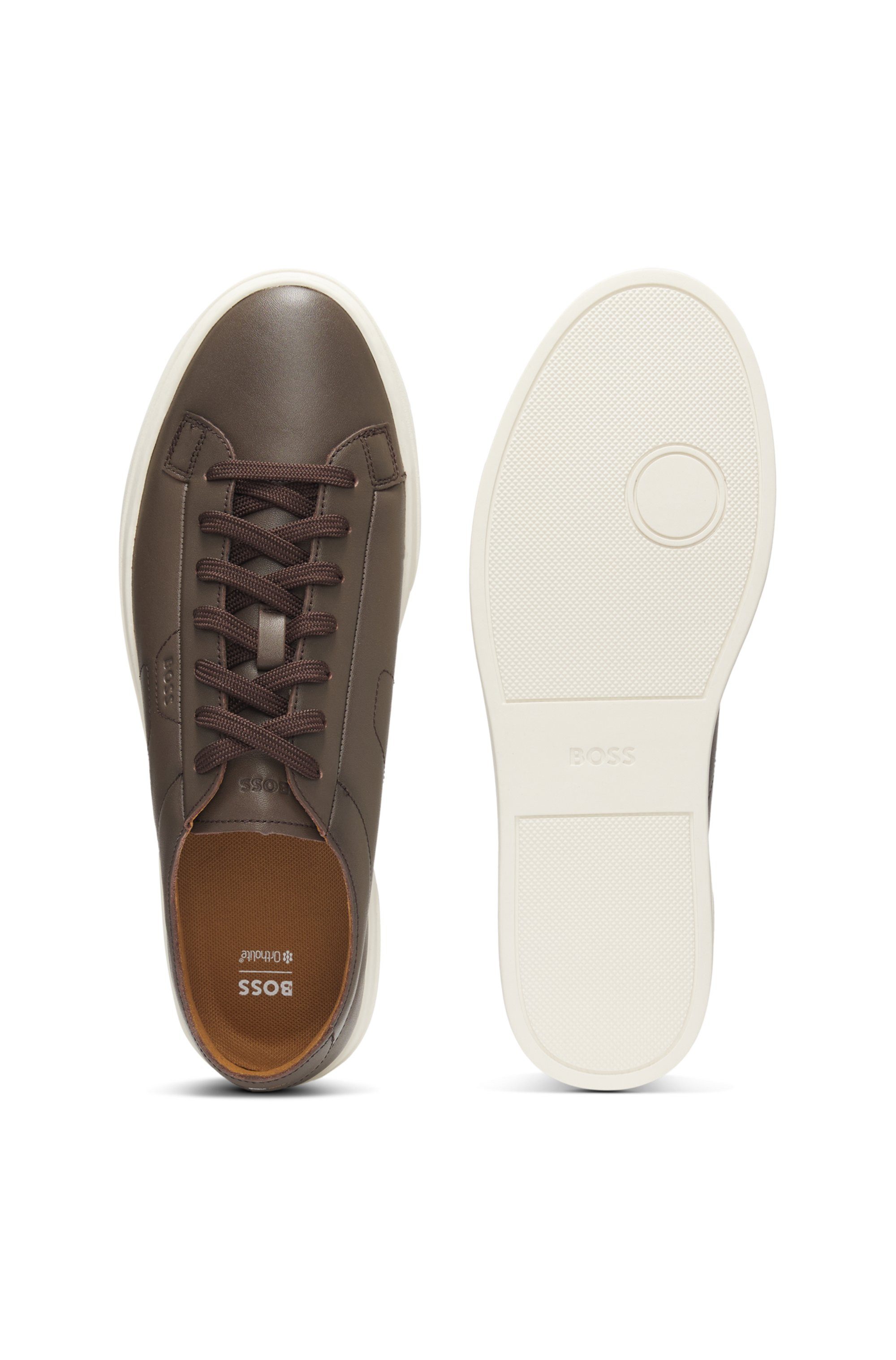 BOSS Kieran Tenn Sneaker Casual-Schnürschuh, Halbschuh, Freizeitschuh mit weicher Sohle