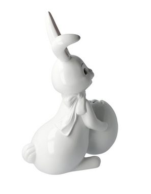 Goebel Osterhase Snow White Spring Hase mit Vase, 30 cm (1 St)