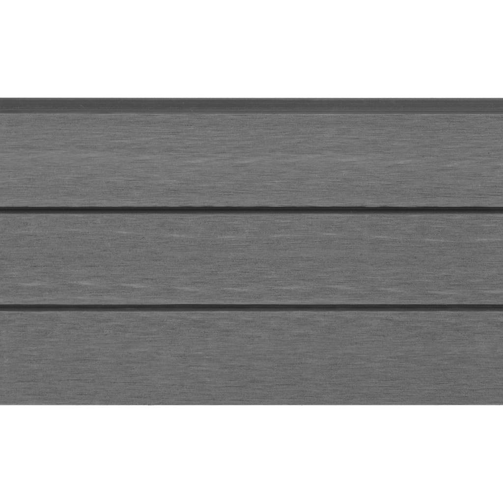 vidaXL Gartenzaun Ersatz-Zaunbretter 9 Stk. WPC 170 cm Grau, (9-St)