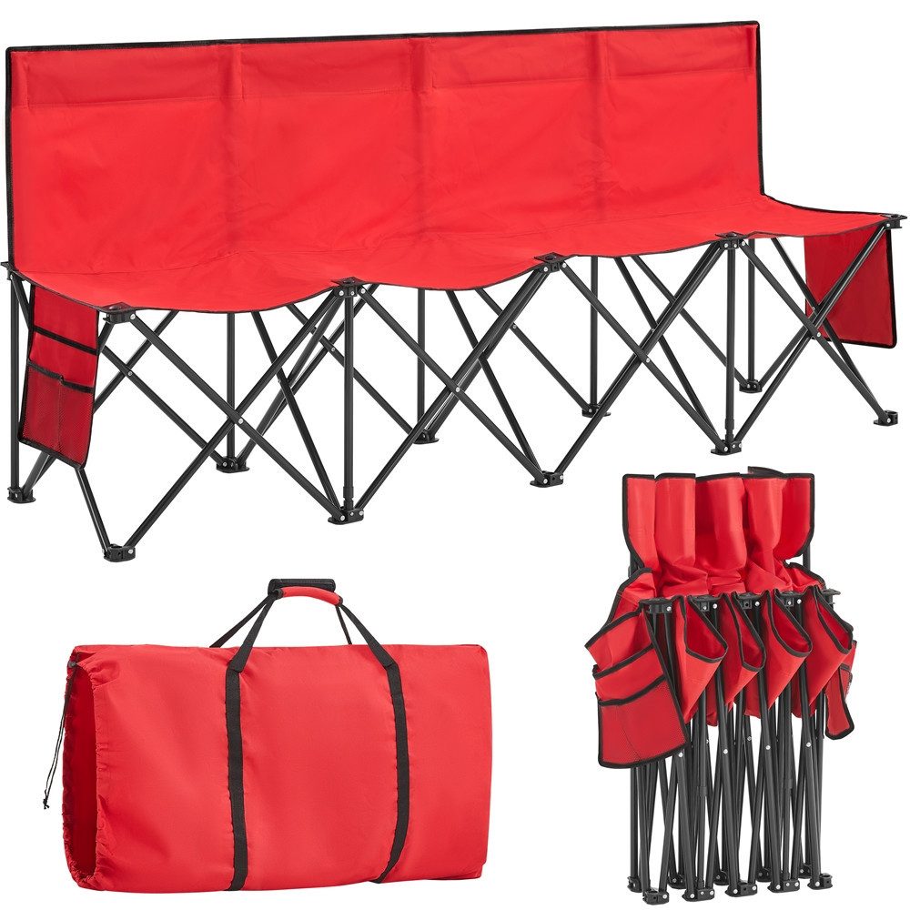 Yaheetech Campingstuhl Gartenbank Campinghocker faltbar, Sitzbank 4-Sitzer- günstig online kaufen