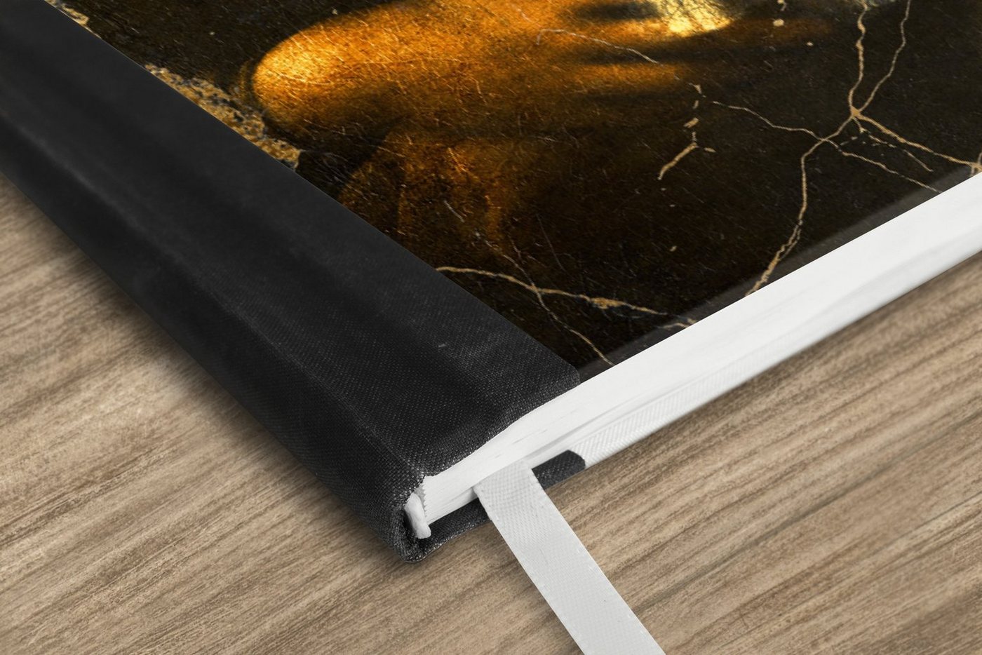 Thumbnail - MuchoWow Notizbuch Mädchen mit einem Perlenohrring - Mona Lisa - Gold, Notebook, Notizblock a5, Tagebuch, Journal Linier...