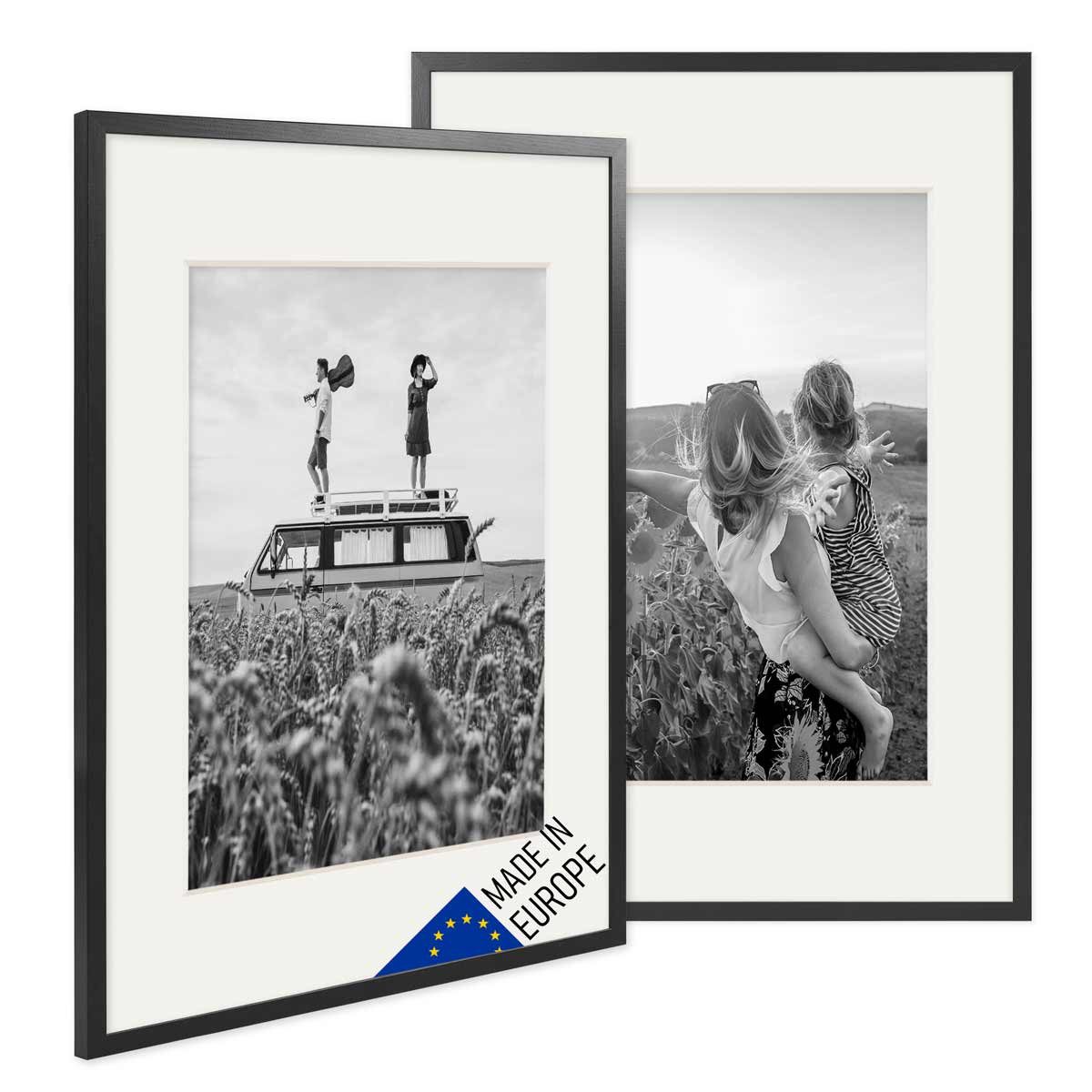 PHOTOLINI Bilderrahmen 2er Set Echtholz mit günstig online kaufen