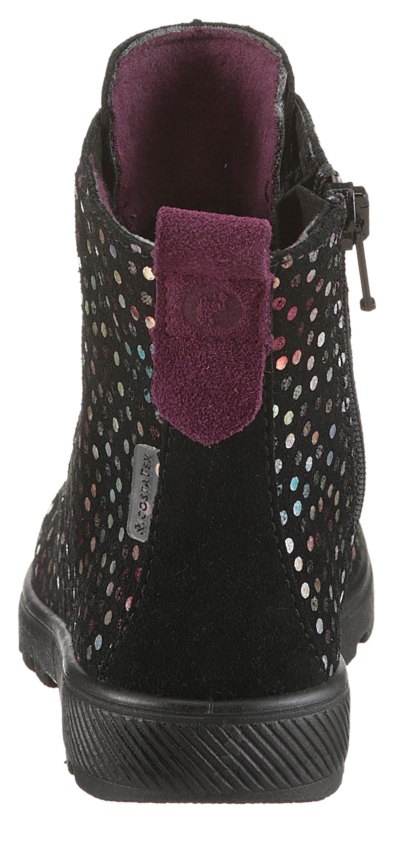 Ricosta Anni WMS: normal Schnürboots Glitzerschuh mit TEX-Ausstattung, Größenschablone zum Download