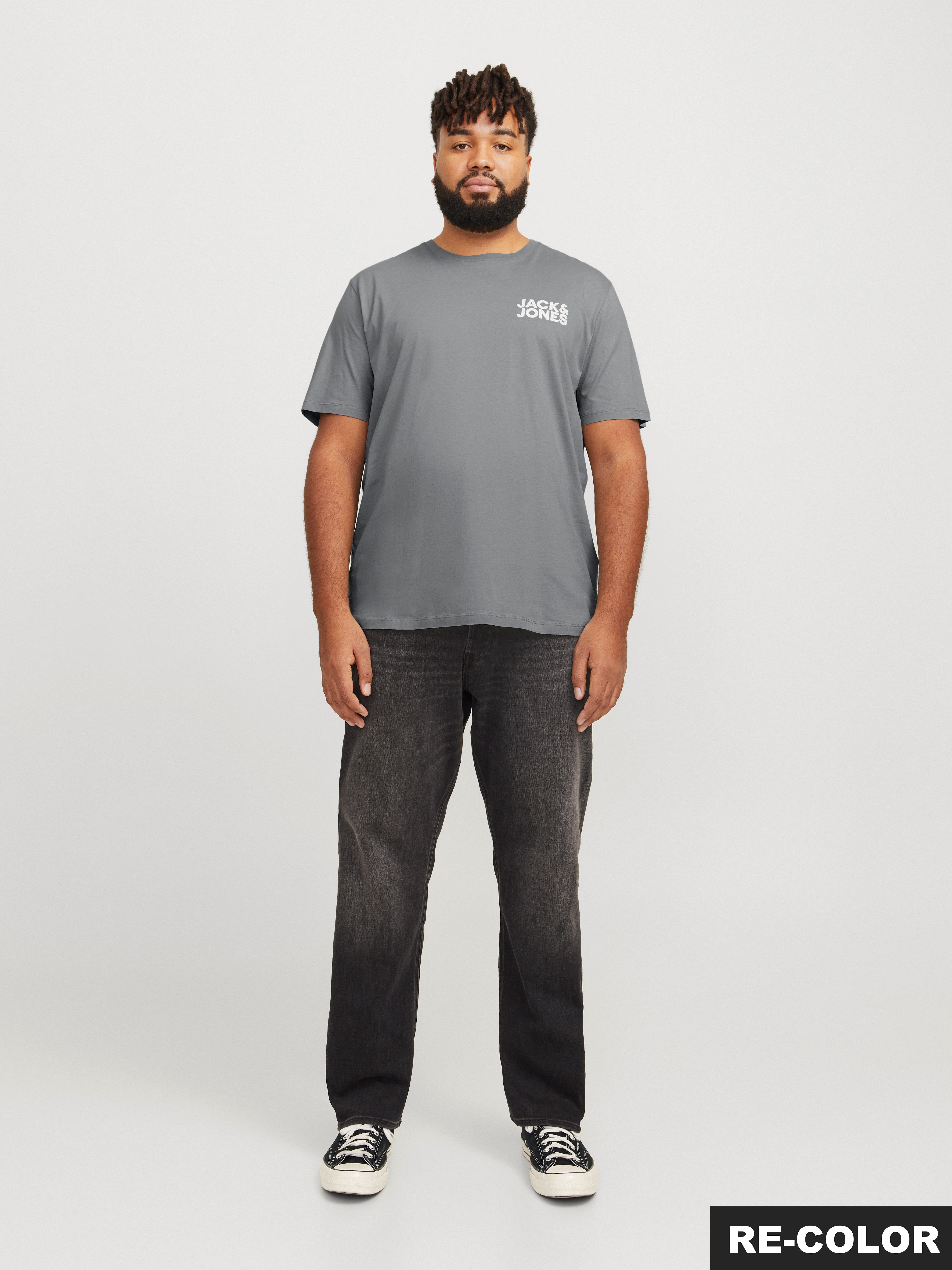 Jack & Jones PlusSize Rundhalsshirt JJECORP LOGO TEE SS O-NECK NOOS PLS Baumwolle, regular fit