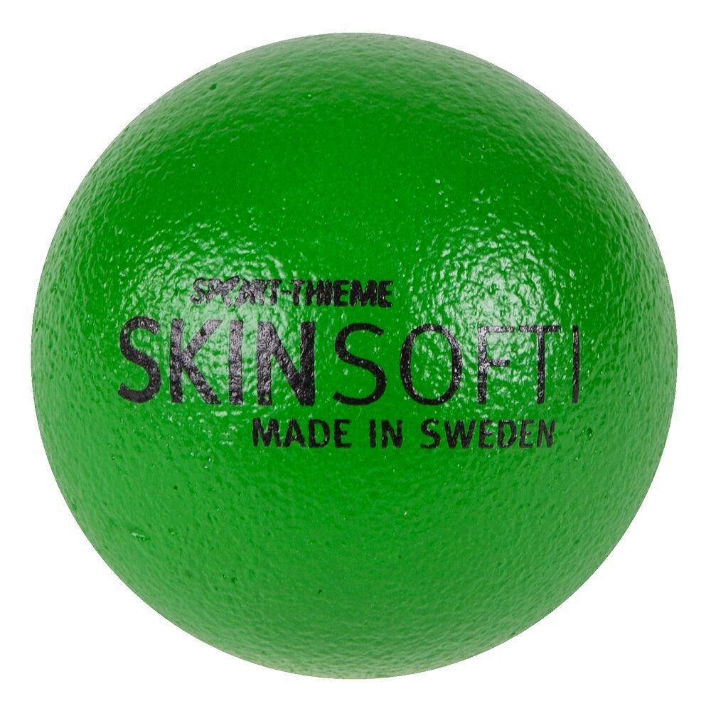 Weichschaumball Grün Softball geschlossener Softi, Sport-Thieme Mit PU-Beschichtung Skin-Ball