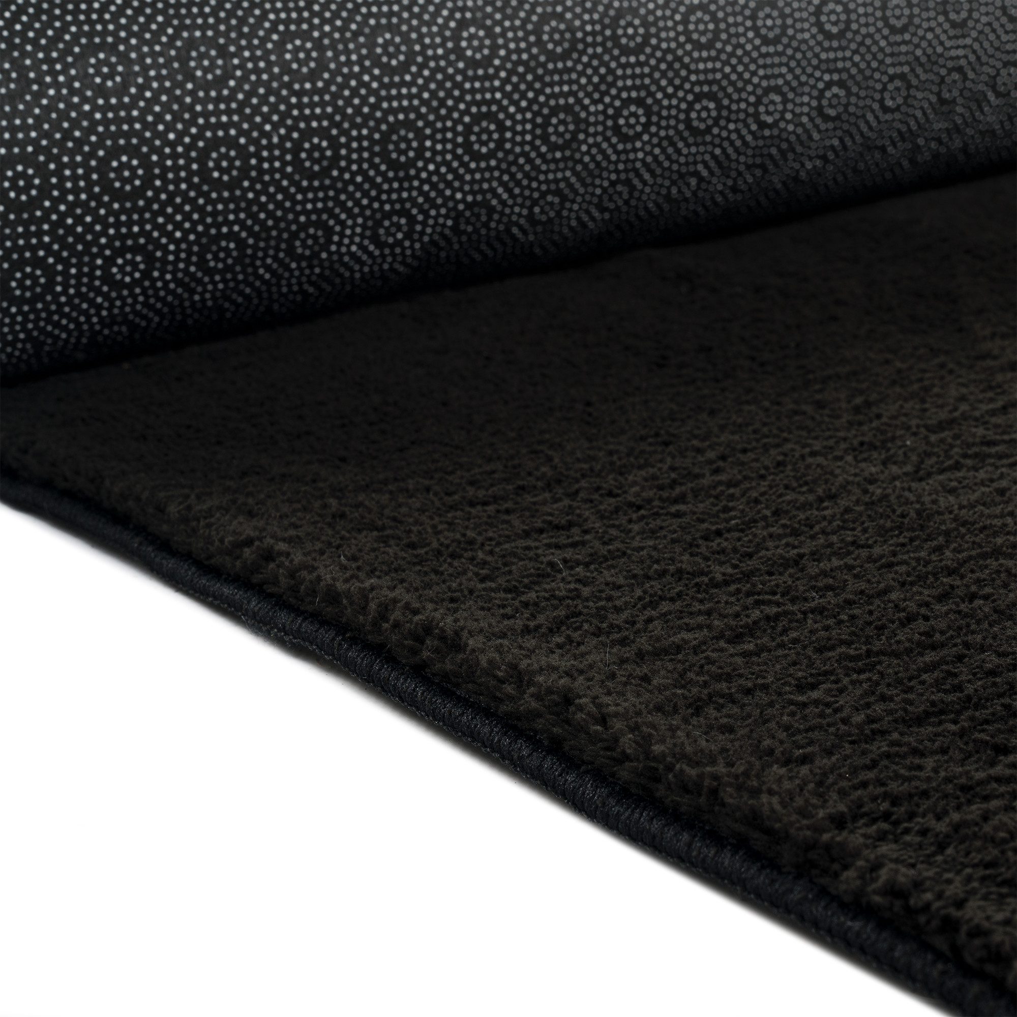 TeppichHome24 Teppich Schwarzer Teppich weich und gemütlich pflegeleicht, rechteckig – Bild 3 von 5