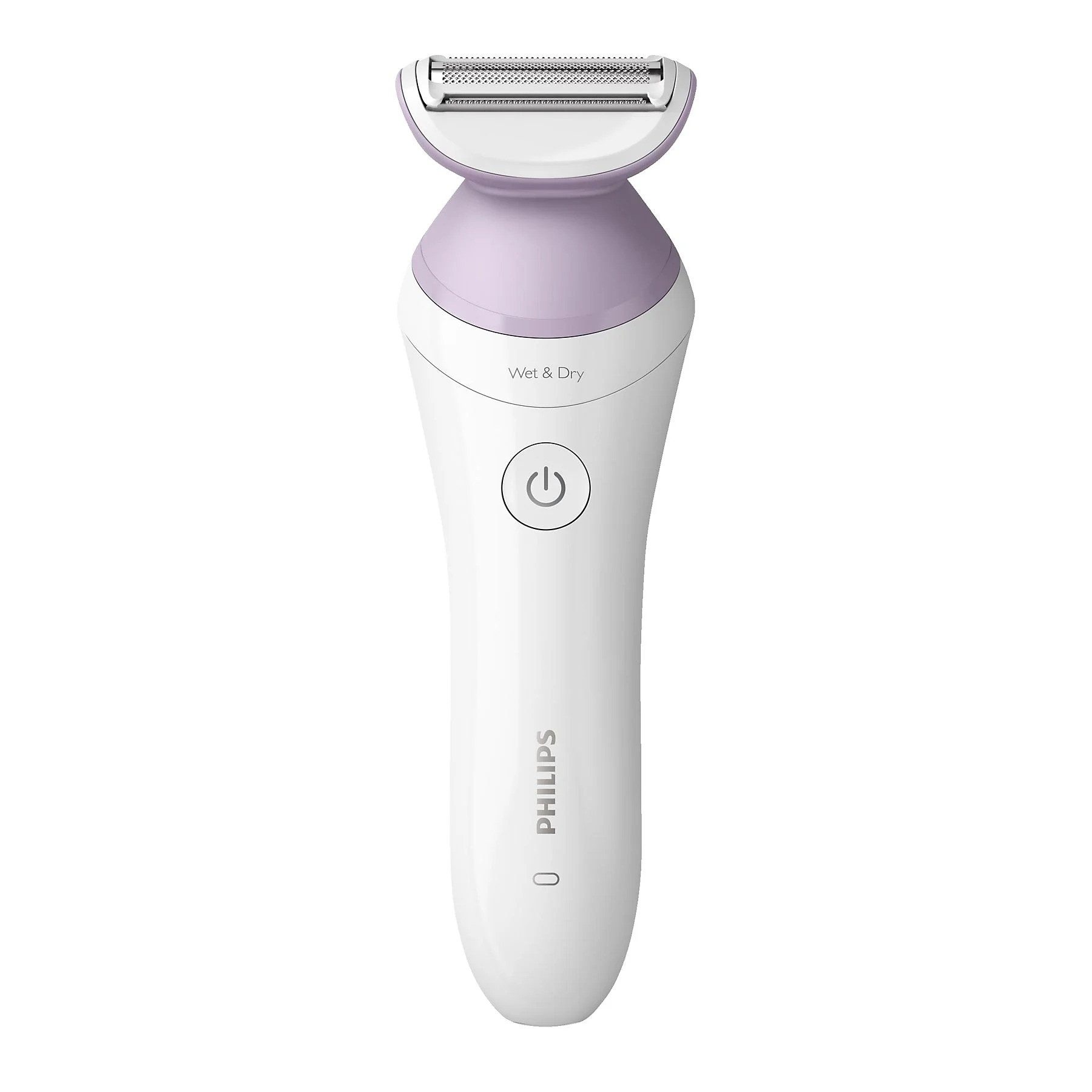 Philips Elektrorasierer Lady Shaver Series 6000 Elektrischer Nass- Trockenrasierer für Frauen, Aufsätze: 3, Kabelloser Akku Damenrasierer