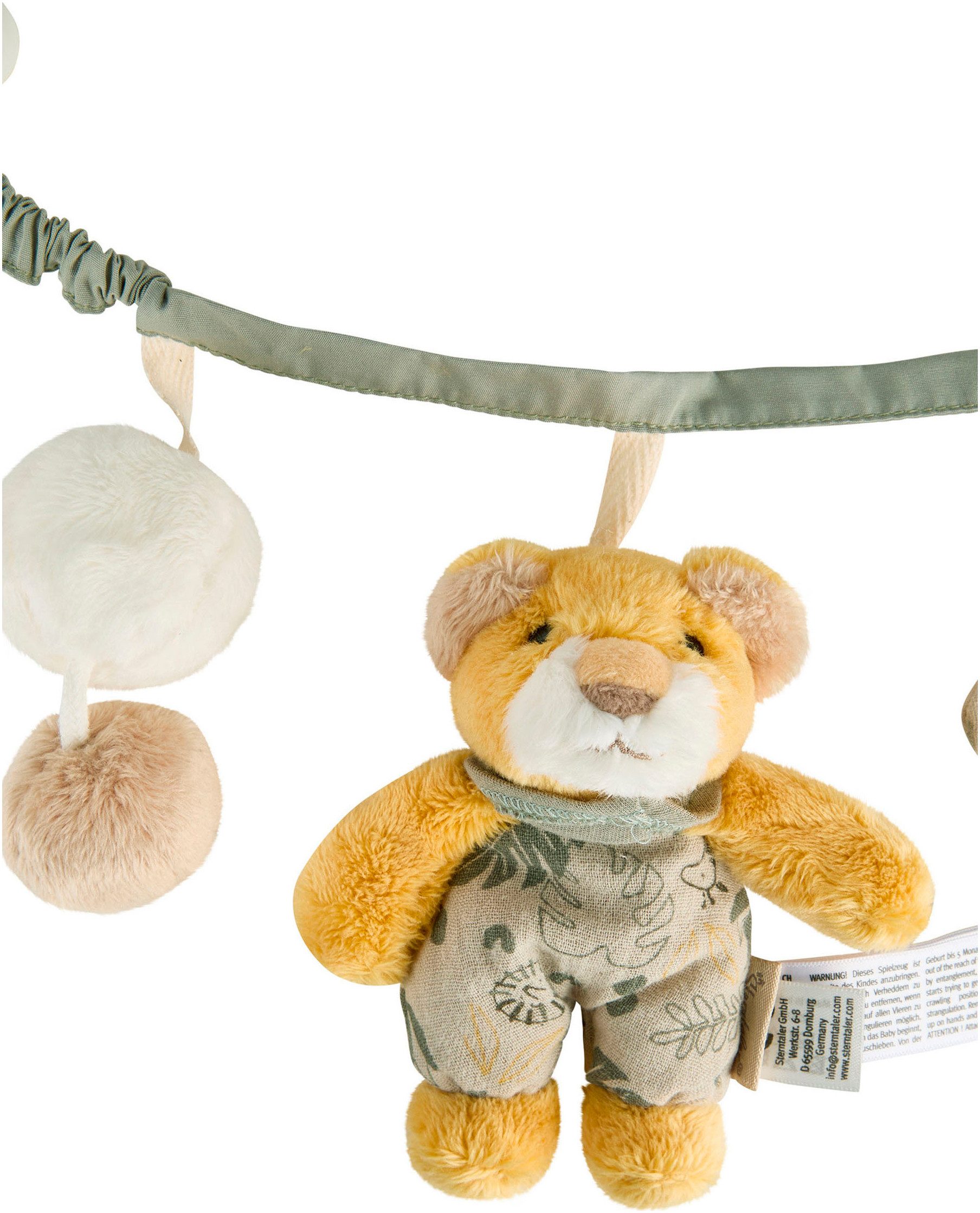 Sterntaler® Kinderwagenkette Kinderwagenkette Löwe Leo, mit Spiegel und Rassel