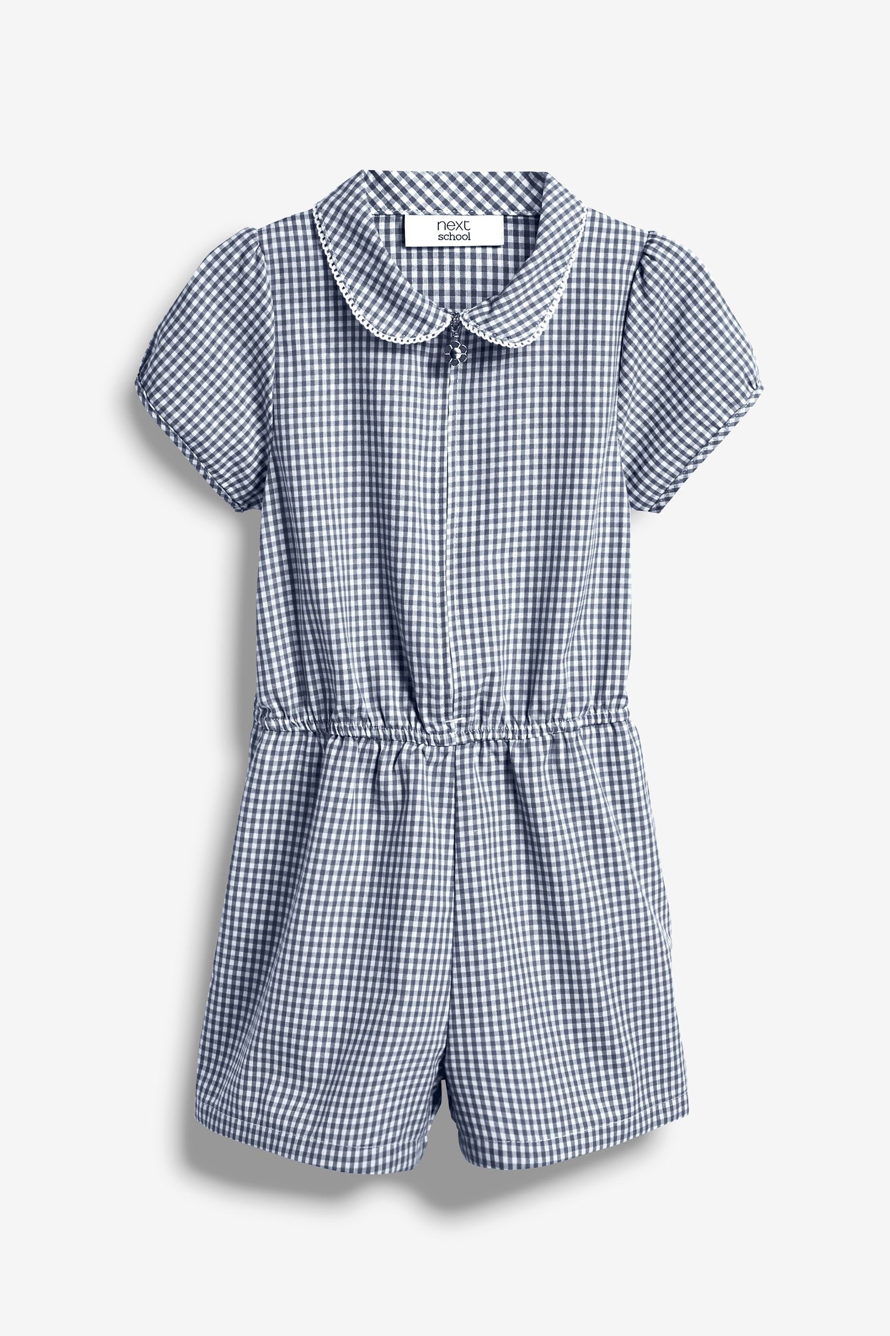 Playsuit Schul-Overall mit Baumwolle und Vichykaros