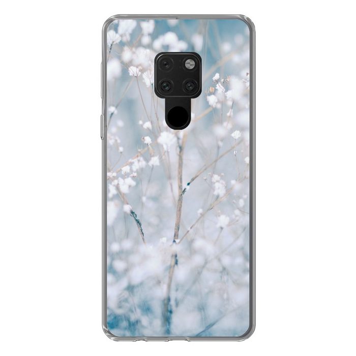 MuchoWow Handyhülle Äste - Schnee - Winter - Natur - Botanisch Phone Case Handyhülle Huawei Mate 20 Silikon Schutzhülle