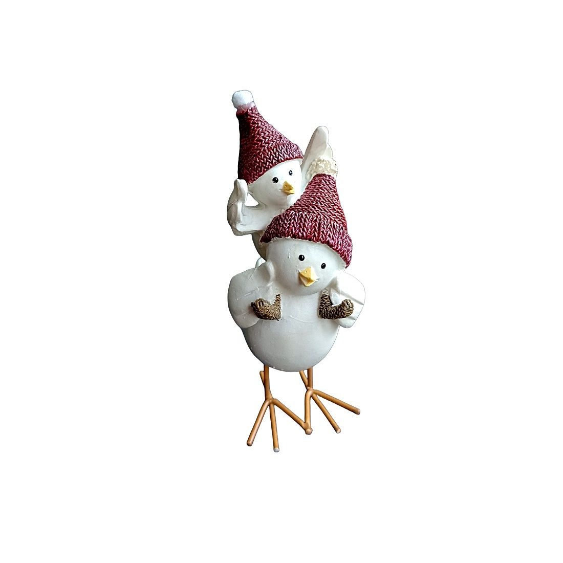 Heaven Sends Dekofigur 4er-Set Wintervögel mit Nachwuchs - Vogelmütter mit Küken ca. 13-14 cm (4 St)