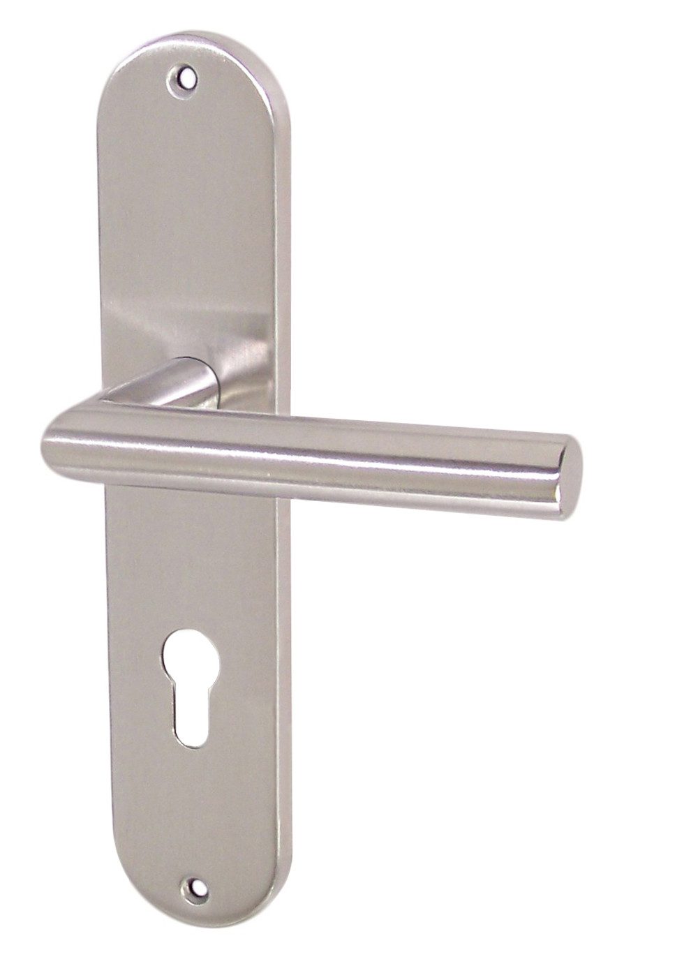 Türbeschlag Edelstahl Türbeschlag TA-1206 Langschild PZ Renovierung Türgriffe, extra breites Schild zur Überdeckung von Farbabweichungen