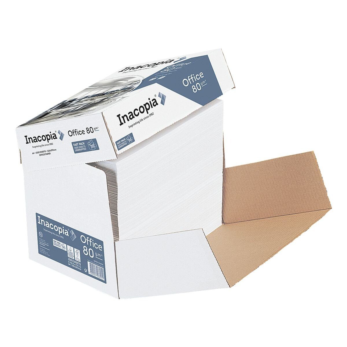 Thumbnail - INACOPIA Druckerpapier Office, Format DIN A4, 80 g/m², 161 CIE, 2500 Blatt