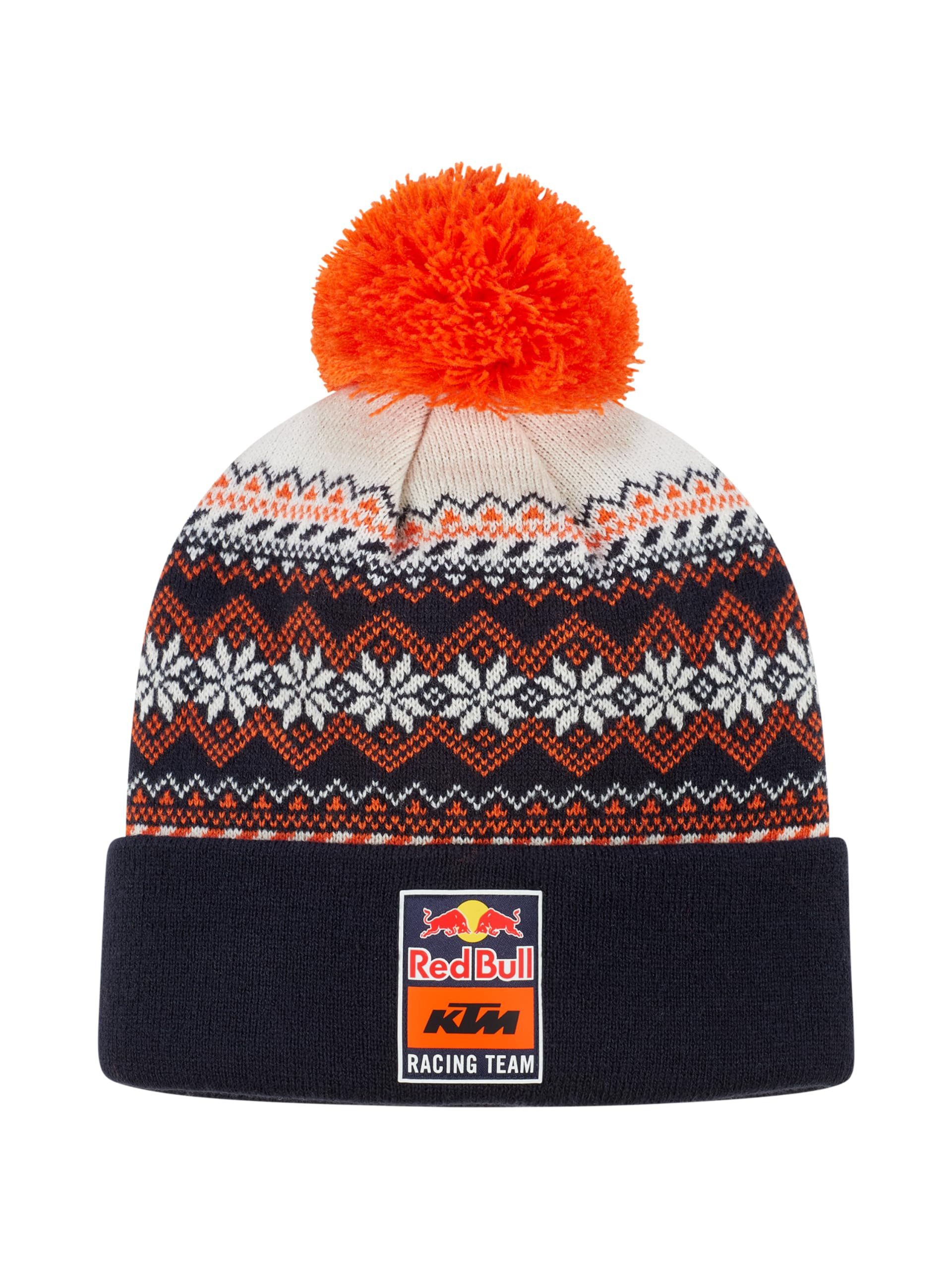 Red Bull KTM Bommelmütze Offizieller Fanartikel (mit Logo-Patch)