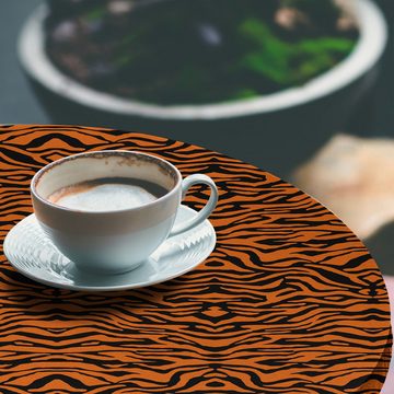 Abakuhaus Tischdecke Rundum-elastische Stofftischdecke, Safari Dschungel-Tiger-Haut-Streifen