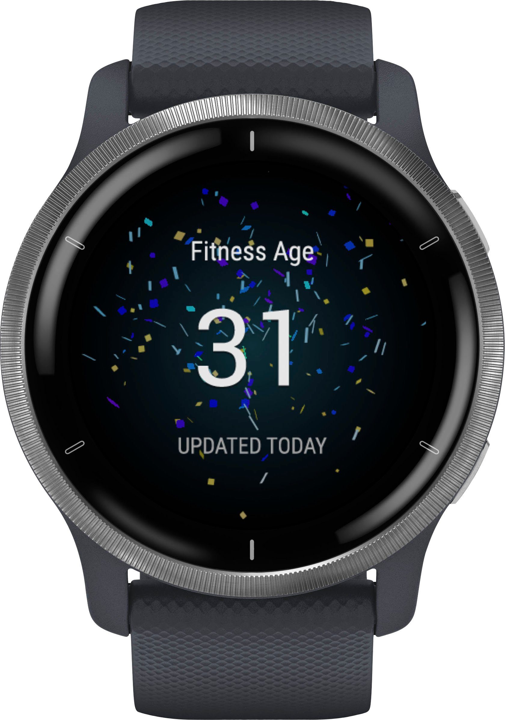 cm/1,3 Zoll), Garmin grau Smartwatch vorinstallierten 25 Venu grau Sport-Apps (3,3 2 |