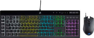 Corsair »K55 RGB PRO QWERTZ+ HARPOON RGB PRO Gaming-Bundle (DE)« Tastatur- und Maus-Set
