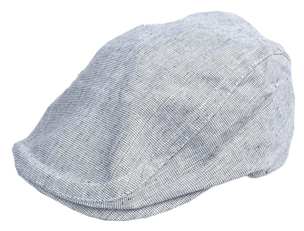 Cool4 Schiebermütze Flatcap Herren Gatsby Cap MiniX Muster Leinen