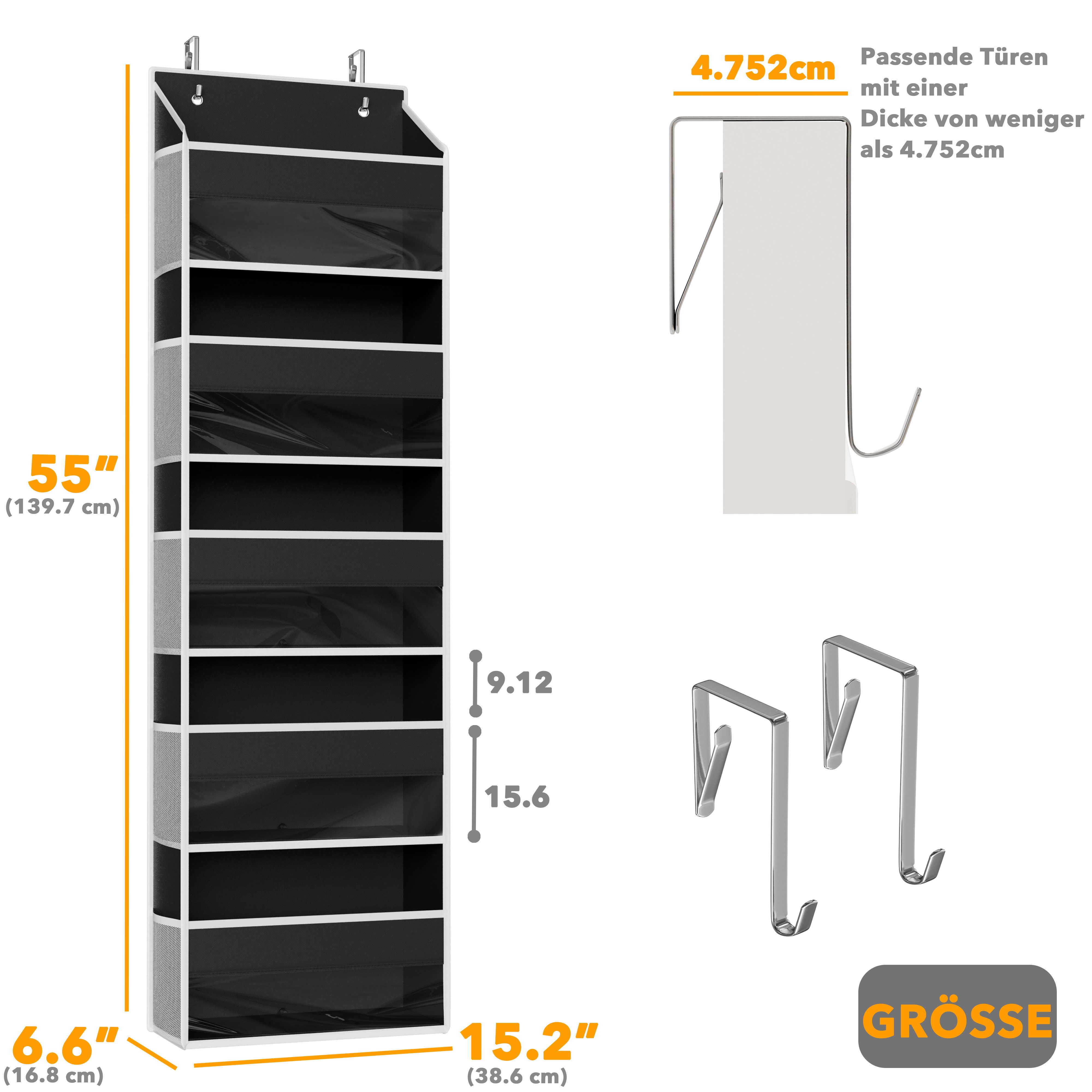 SpaceAid Hängeregal Organizer, Tür-Organizer mit 5 großen Fächern, 10 Mesh- günstig online kaufen