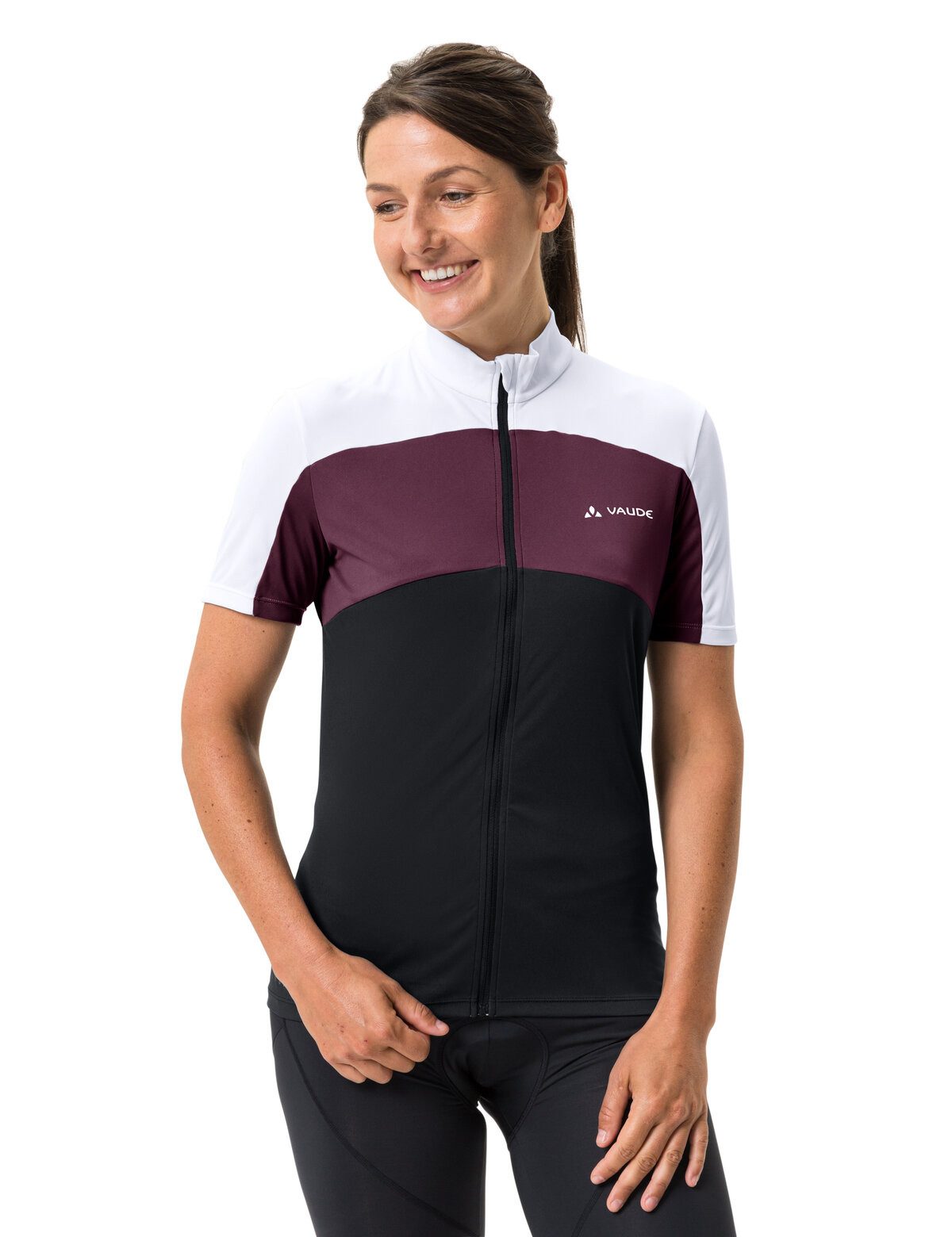 VAUDE Radtrikot WOMEN'S MATERA FZ TRICOT (1-tlg) Fahrradshirt Colorblocking