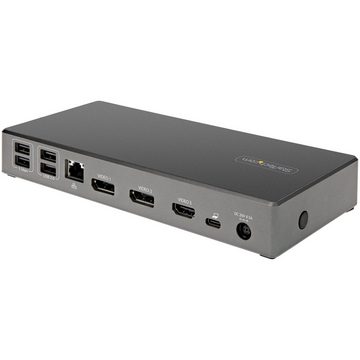Startech.com Laptop-Dockingstation STARTECH.COM Dreifacher 4K-Monitor USB C-Dockingstation 100W Stromvers