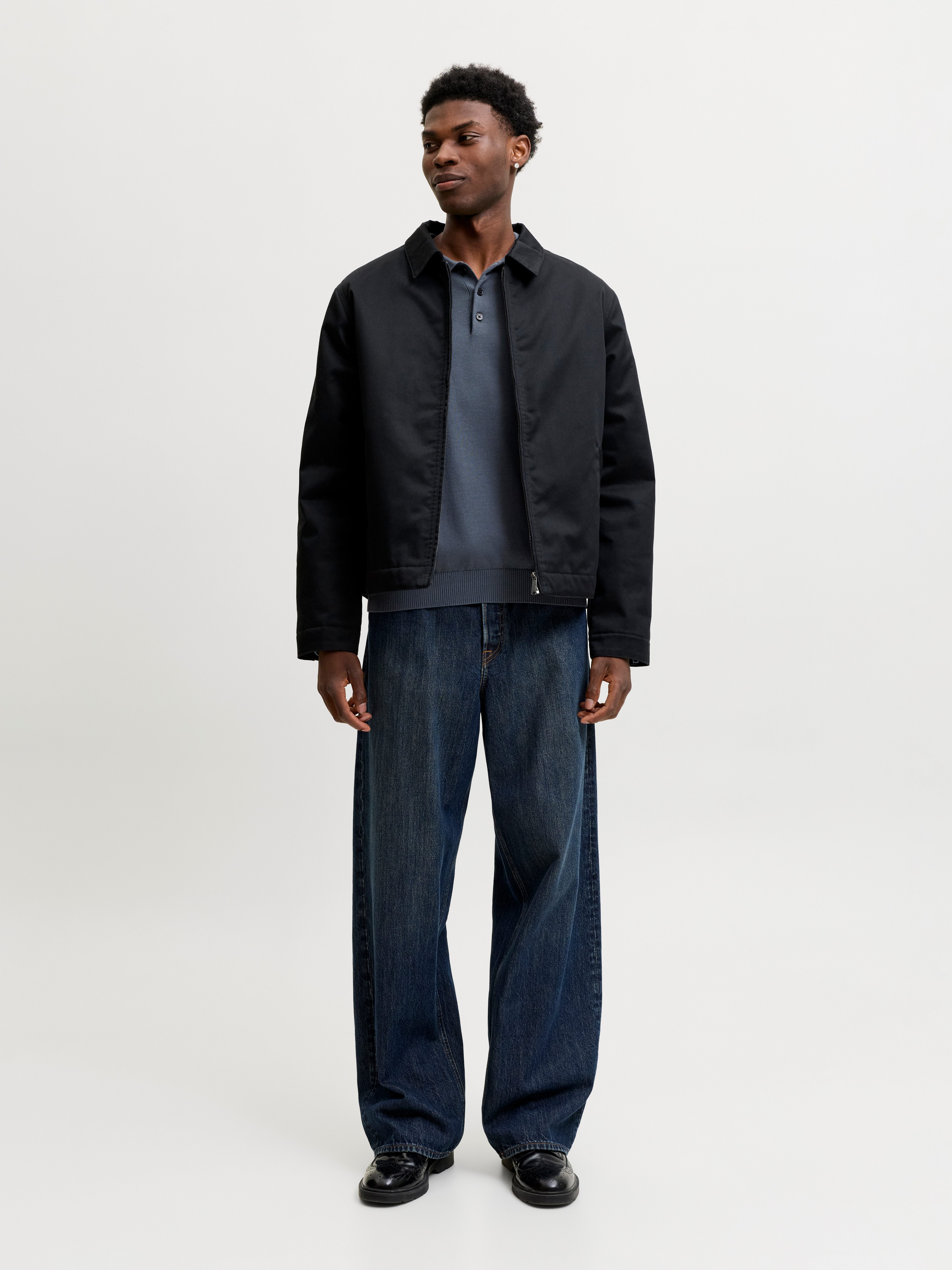 Jack & Jones Polokragenpullover JJEBASIC KNIT LS POLO SN Baumwolle, normal geschnitten – Bild 5 von 5