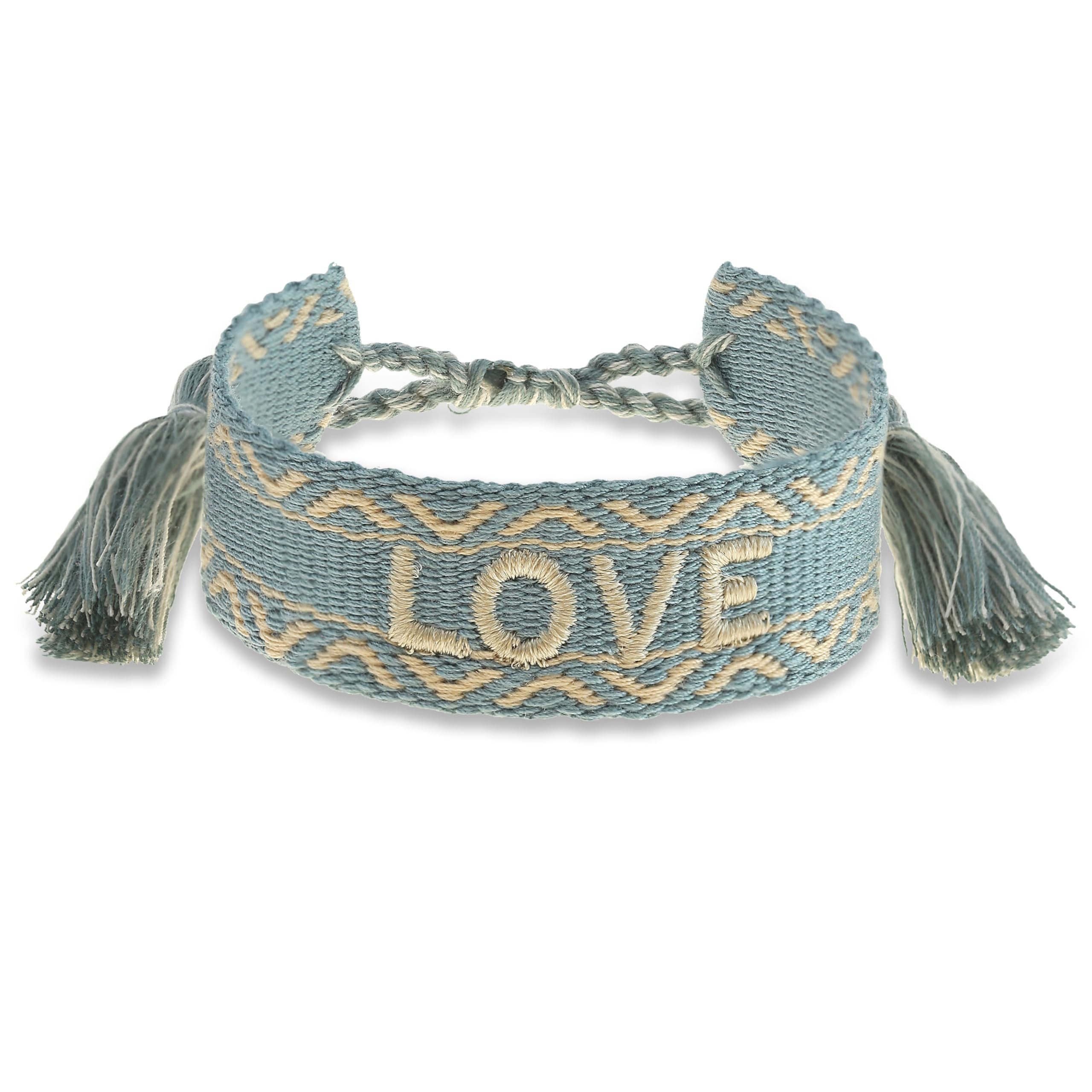 Made by Nami Armband Gewebt Damen mit Schriftzug in verschiedenen Varianten günstig online kaufen