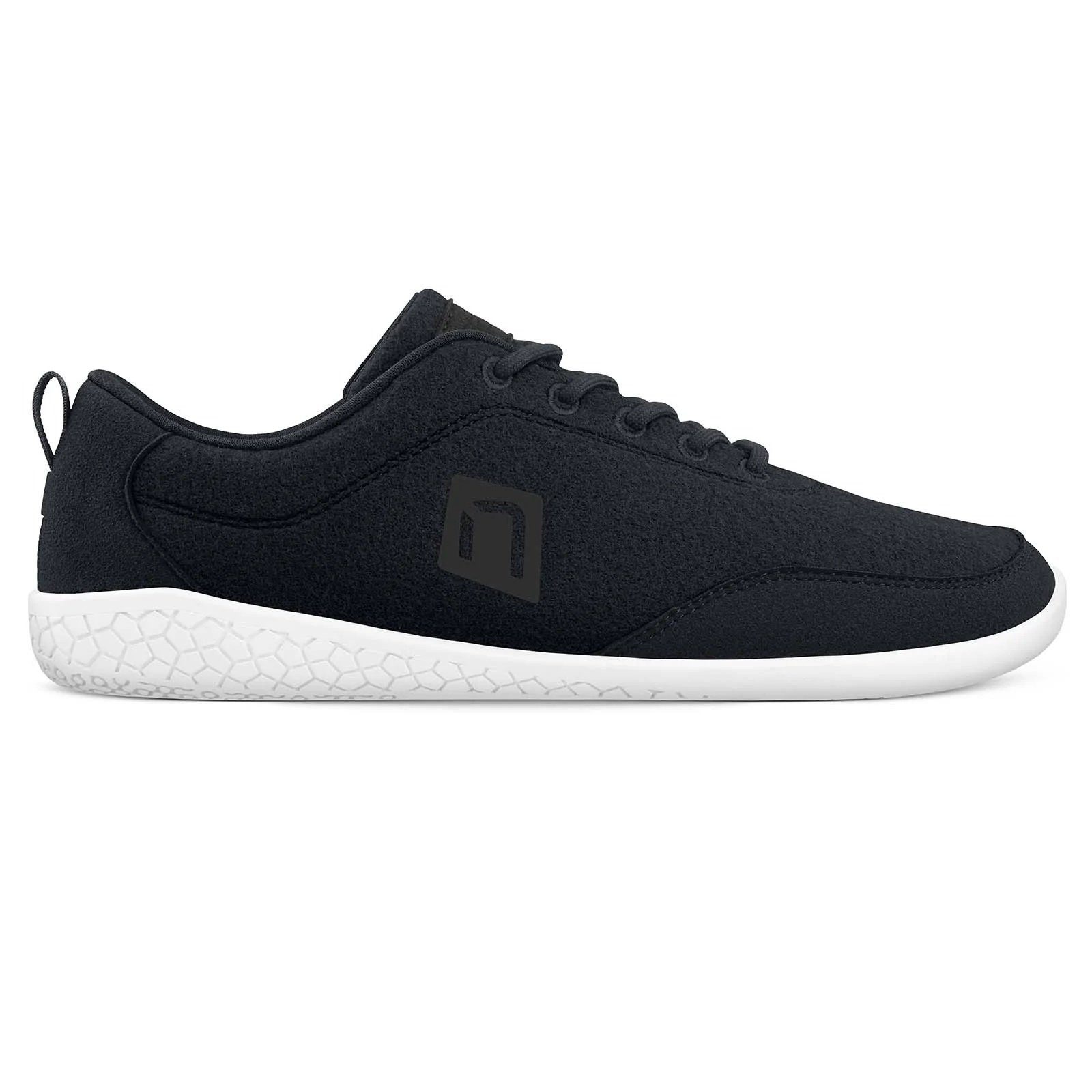 NANGA Merinorunner Barefoot (100% Schurwolle) schwarz Damen Sneaker