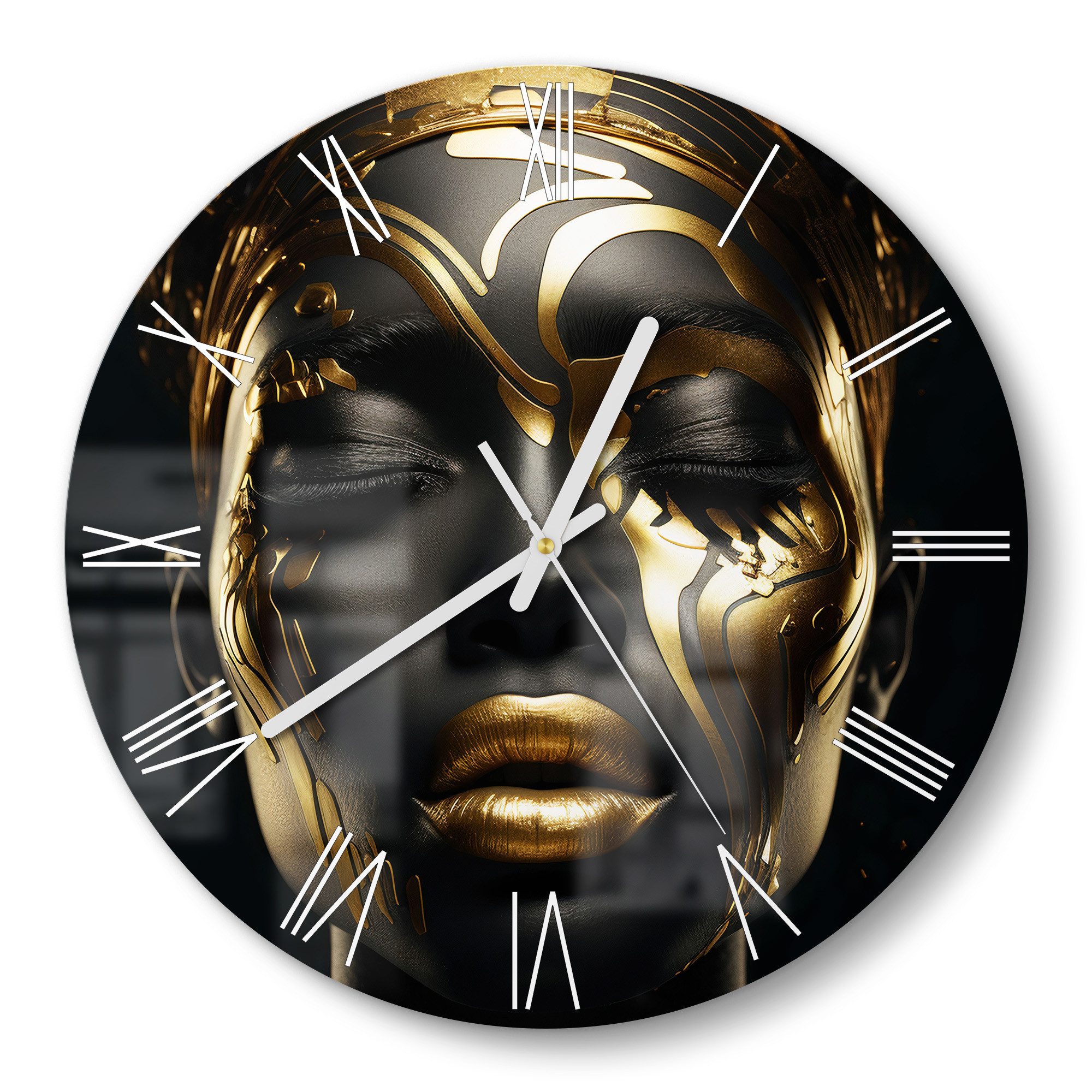 DEQORI Wanduhr 'Göttin des Goldes' (Glas günstig online kaufen