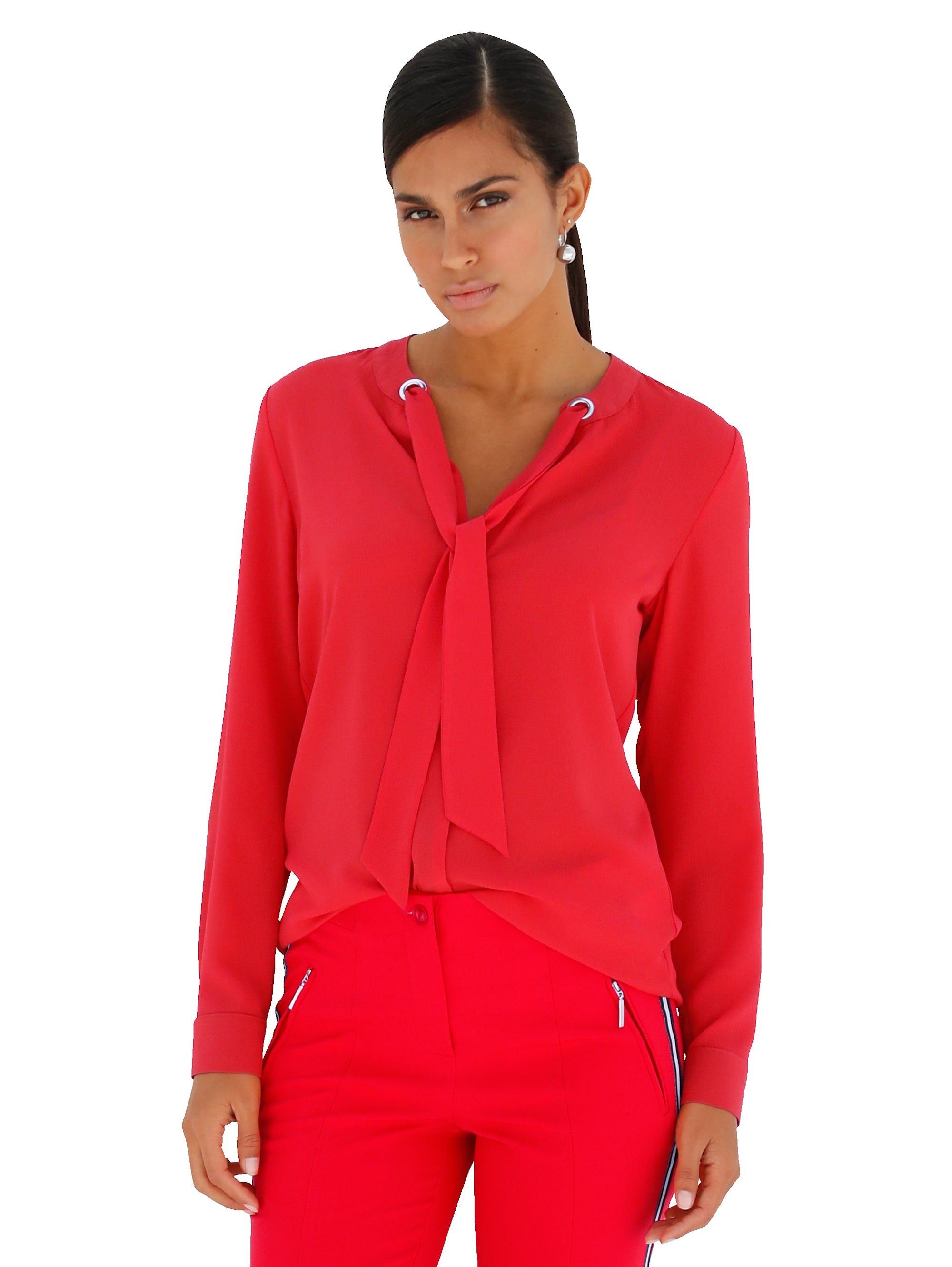 Rote Schluppenbluse Online Kaufen Bluse Mit Schleife Otto
