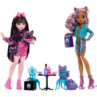 Mattel® Anziehpuppe Monster High Faboolous Pets Clawdeen Wolf & Draculaura Dolls